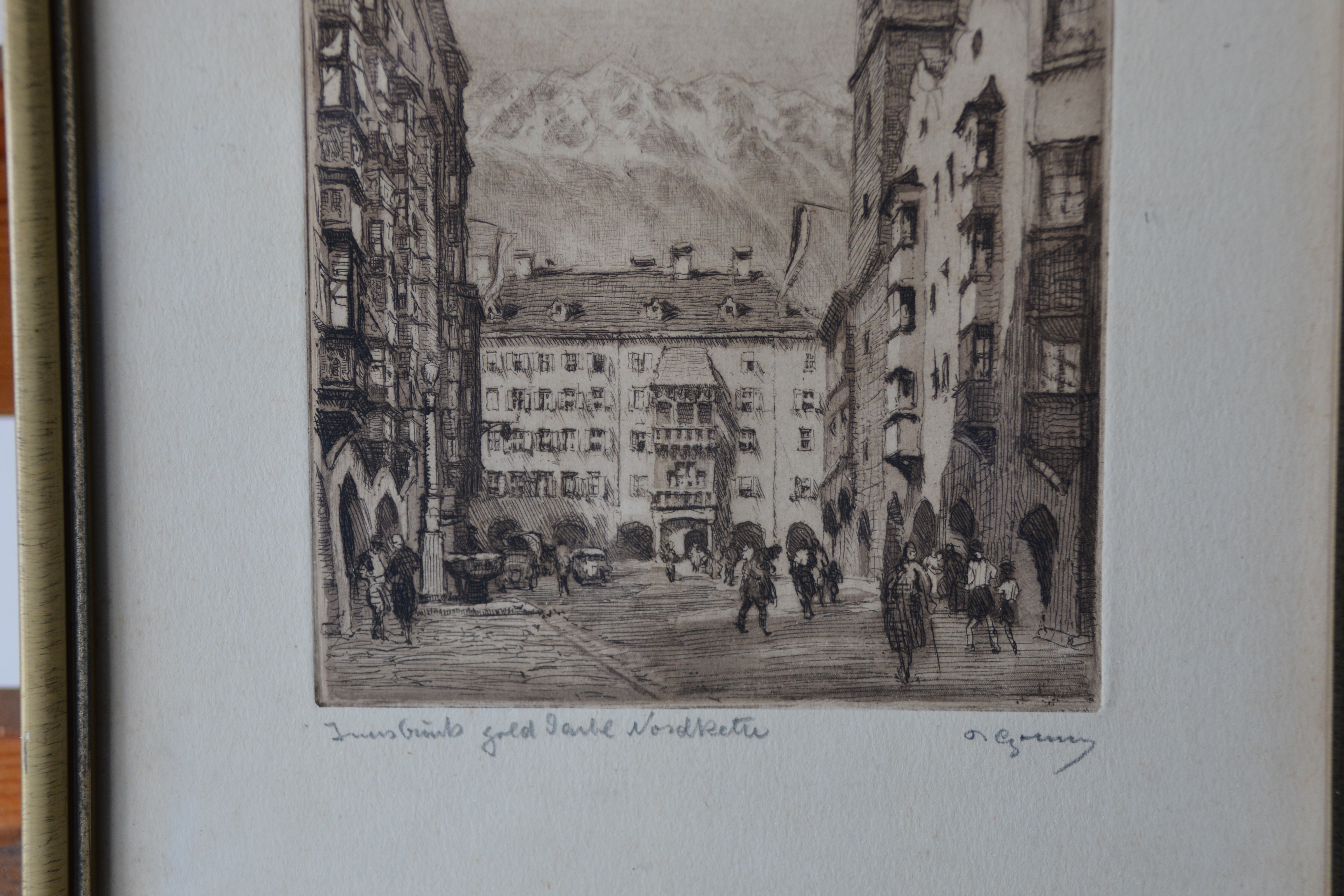 Prent van Innsbruck, Gouden dak, door Gotmey'' – foto 4 – kavel bij GSD Auctions, Zoeterwoude