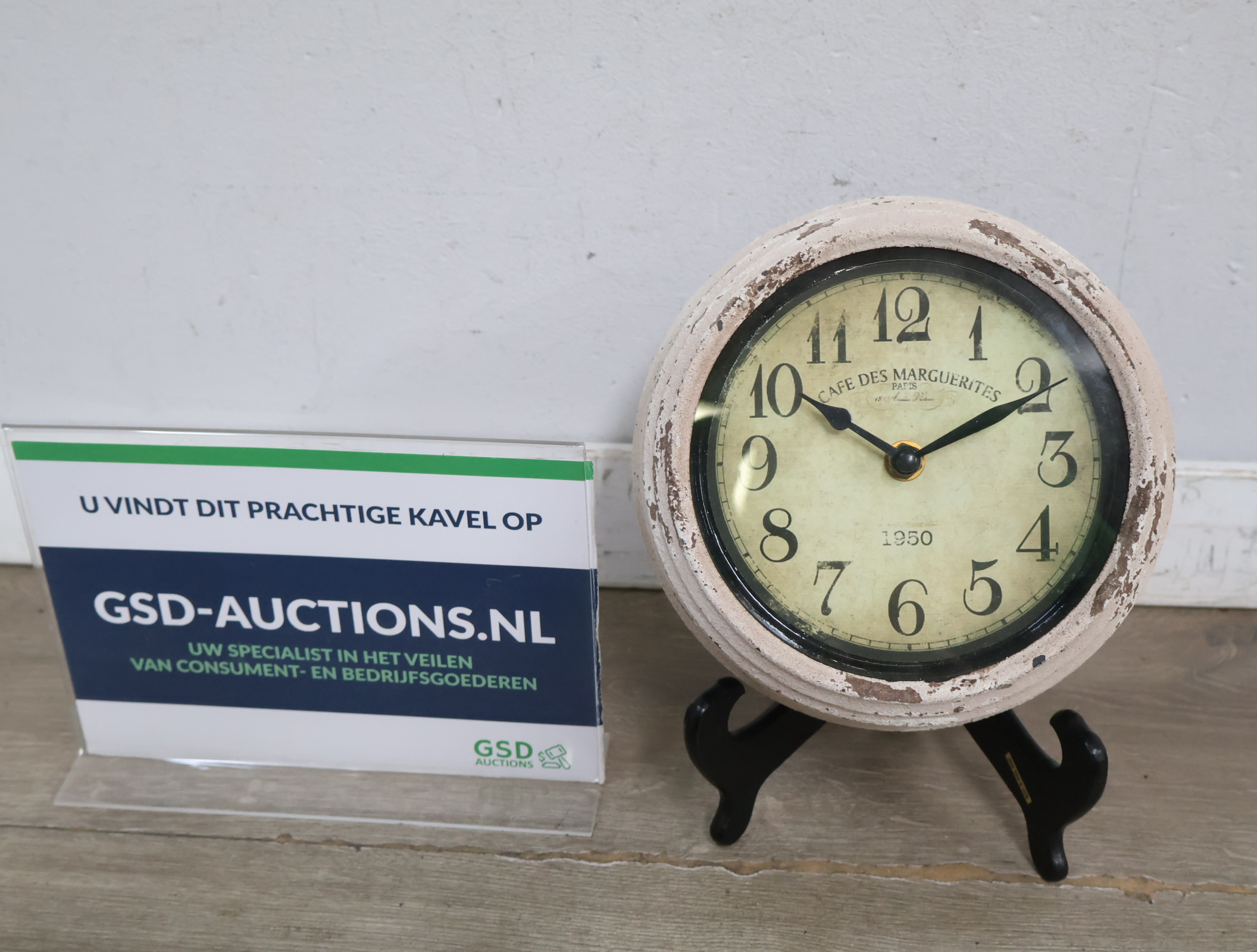 Decoratieve retro tafelklok'' – foto 2 – kavel bij GSD Auctions, Zoeterwoude