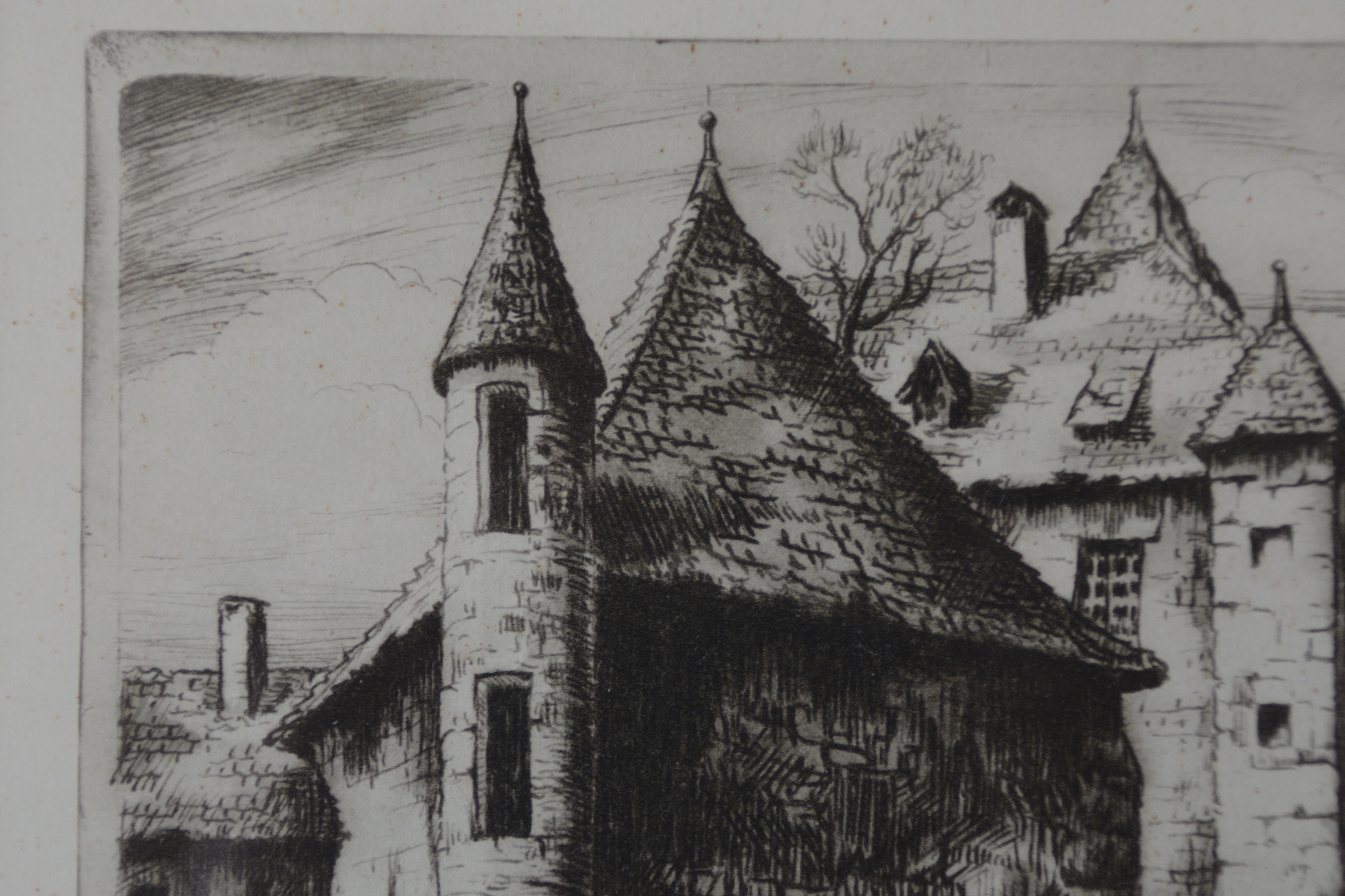 Ingelijste Ets v Annecy, Les Vieilles Prisons v Poney'' – foto 5 – kavel bij GSD Auctions, Zoeterwoude
