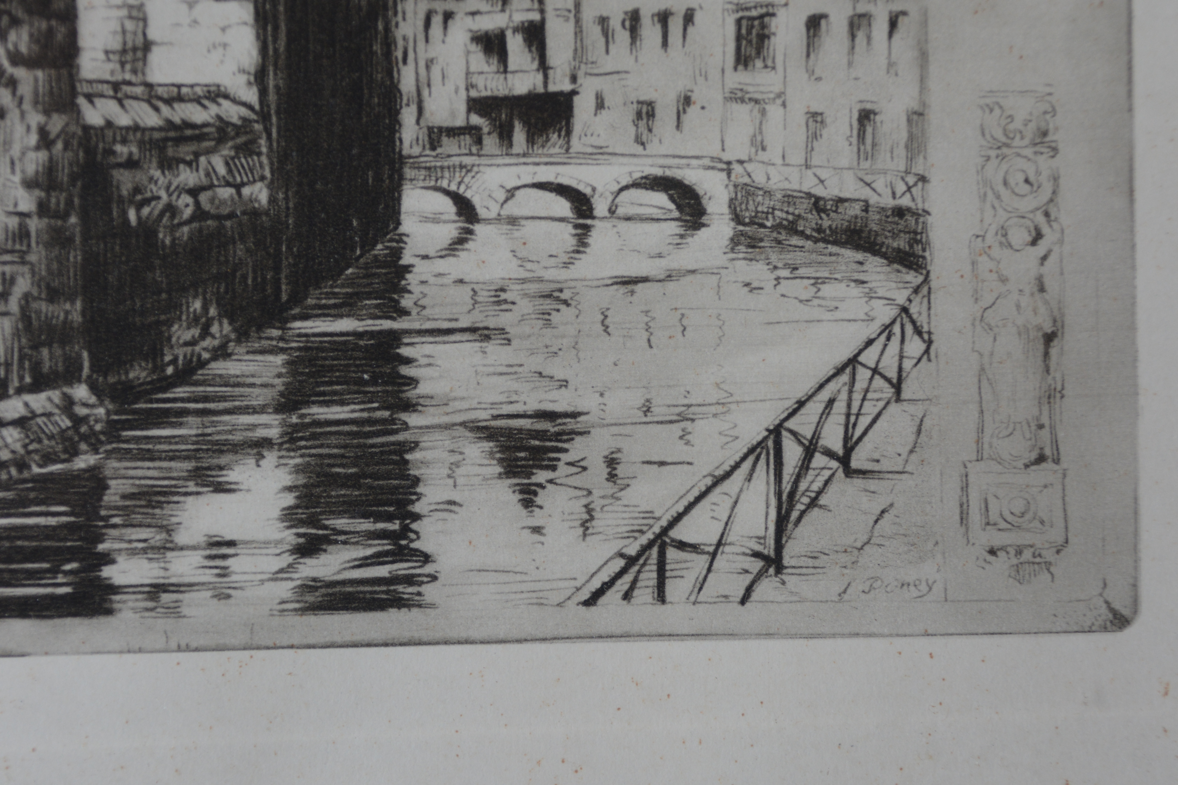Ingelijste Ets v Annecy, Les Vieilles Prisons v Poney'' – foto 8 – kavel bij GSD Auctions, Zoeterwoude