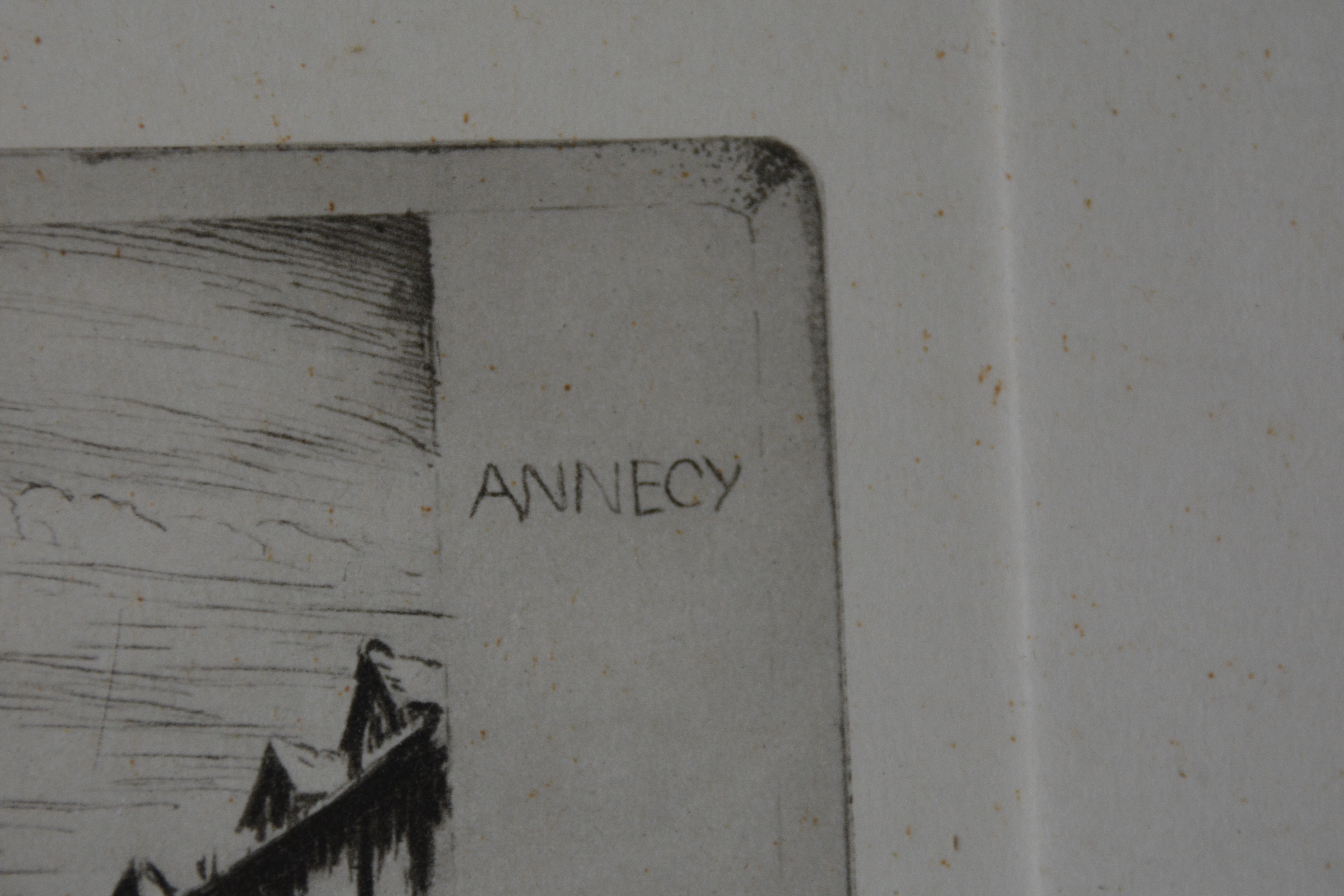 Ingelijste Ets v Annecy, Les Vieilles Prisons v Poney'' – foto 10 – kavel bij GSD Auctions, Zoeterwoude