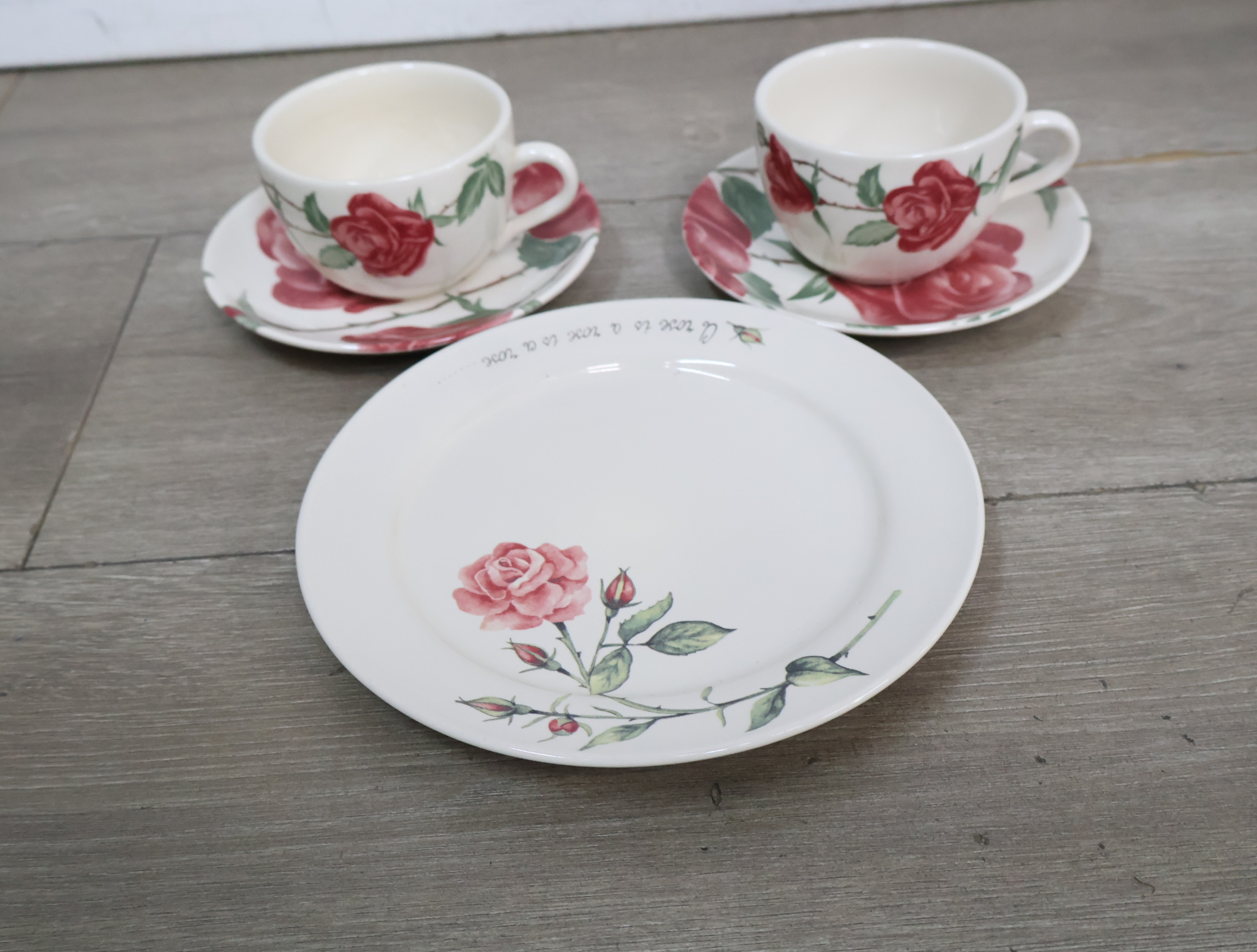 Theeservies met rozenmotief'' – foto 3 – kavel bij GSD Auctions, Zoeterwoude