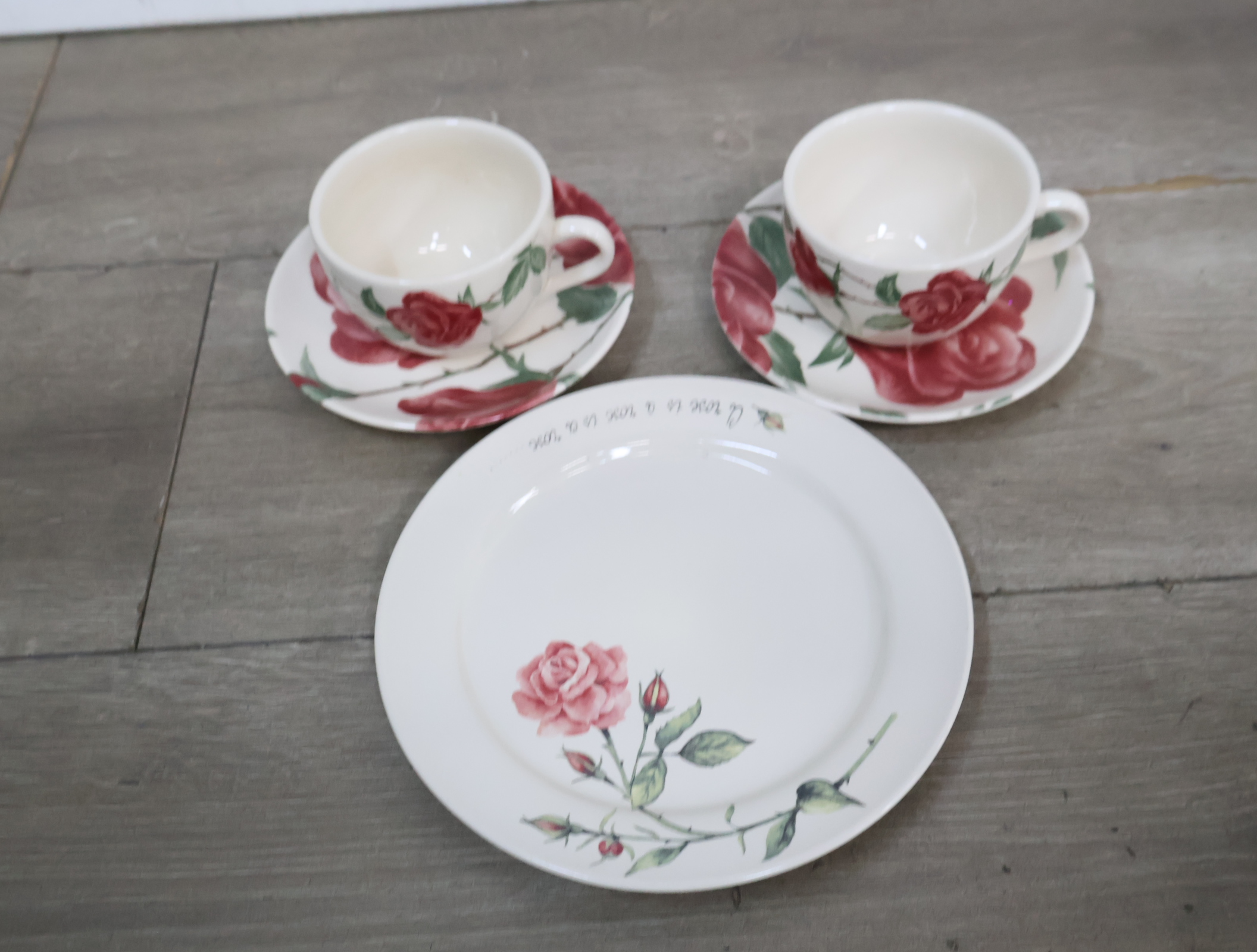 Theeservies met rozenmotief'' – foto 4 – kavel bij GSD Auctions, Zoeterwoude