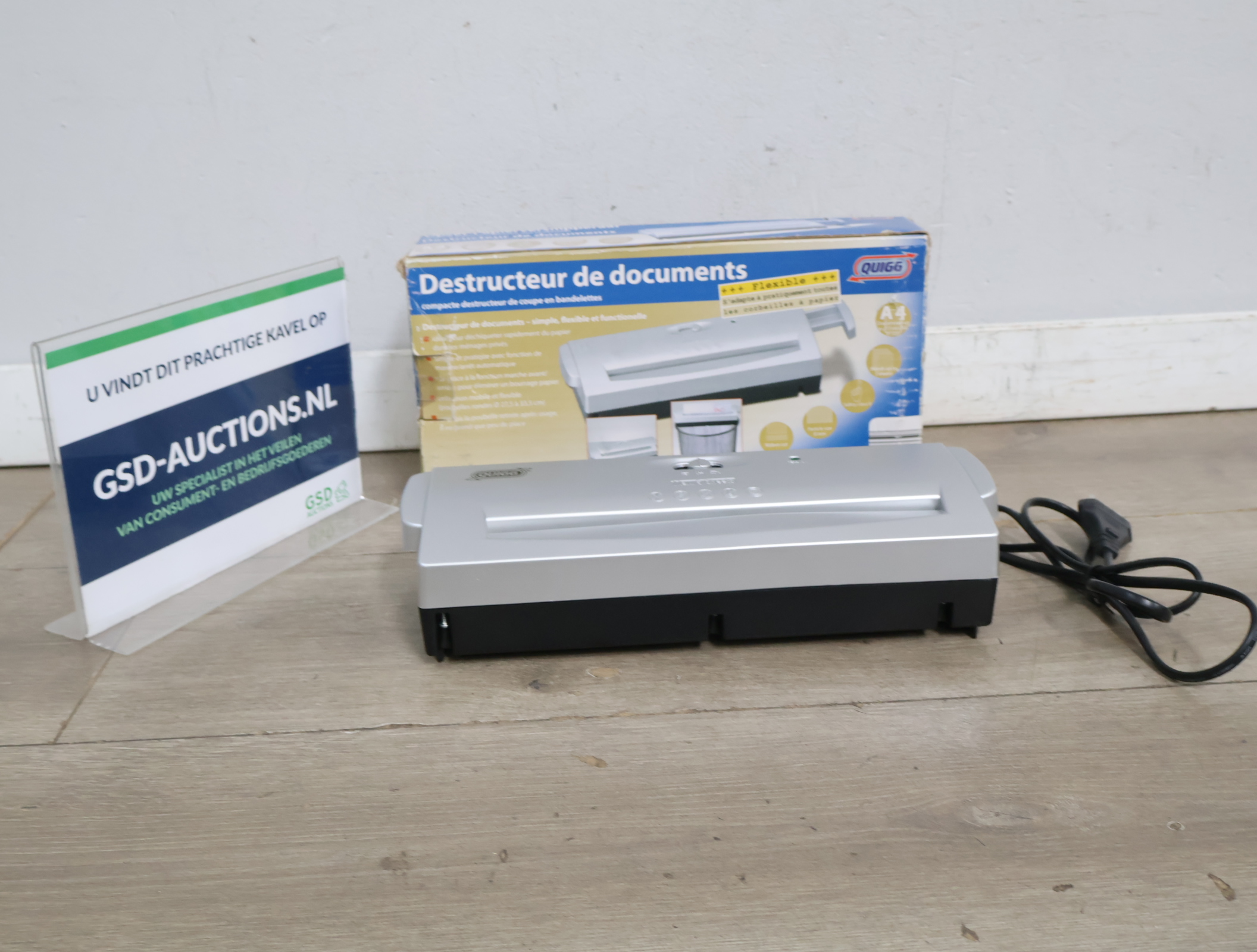 Documentvernietiger Quigg'' – foto 2 – kavel bij GSD Auctions, Zoeterwoude