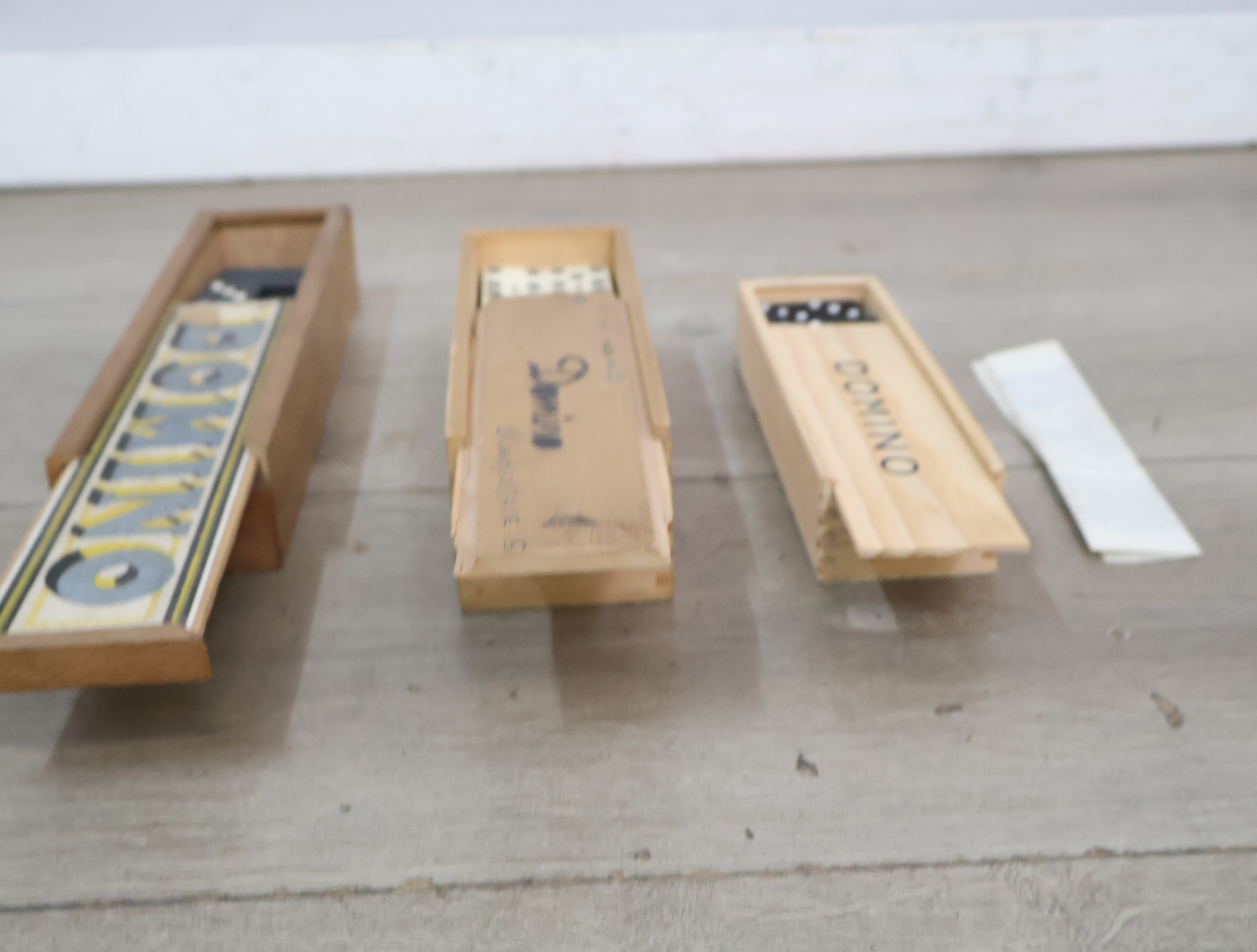 Vintage Set houten domino spellen'' – foto 4 – kavel bij GSD Auctions, Zoeterwoude