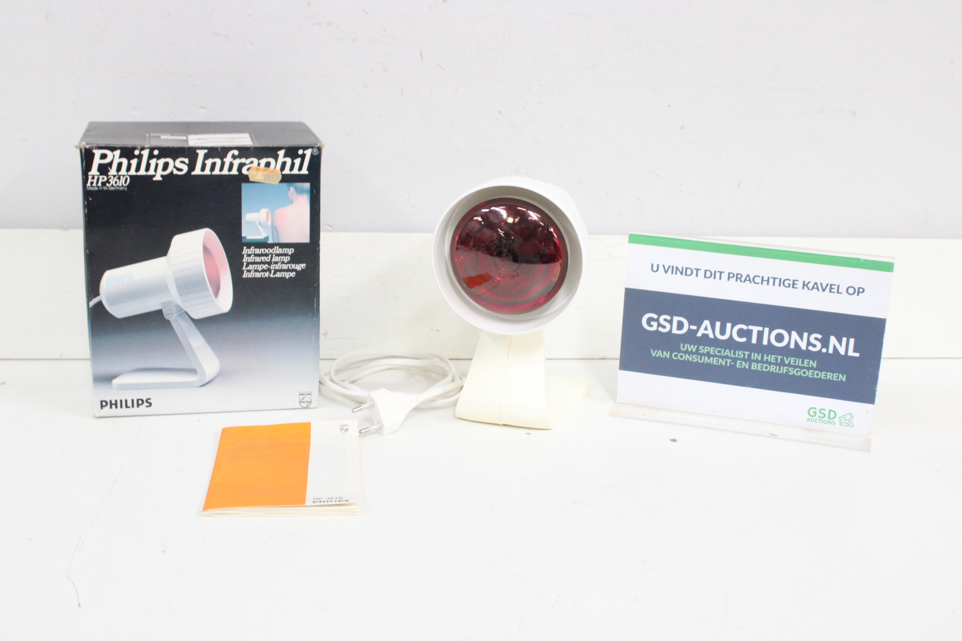 Philips Infraphil Infraroodlamp'' – foto 2 – kavel bij GSD Auctions, Zoeterwoude