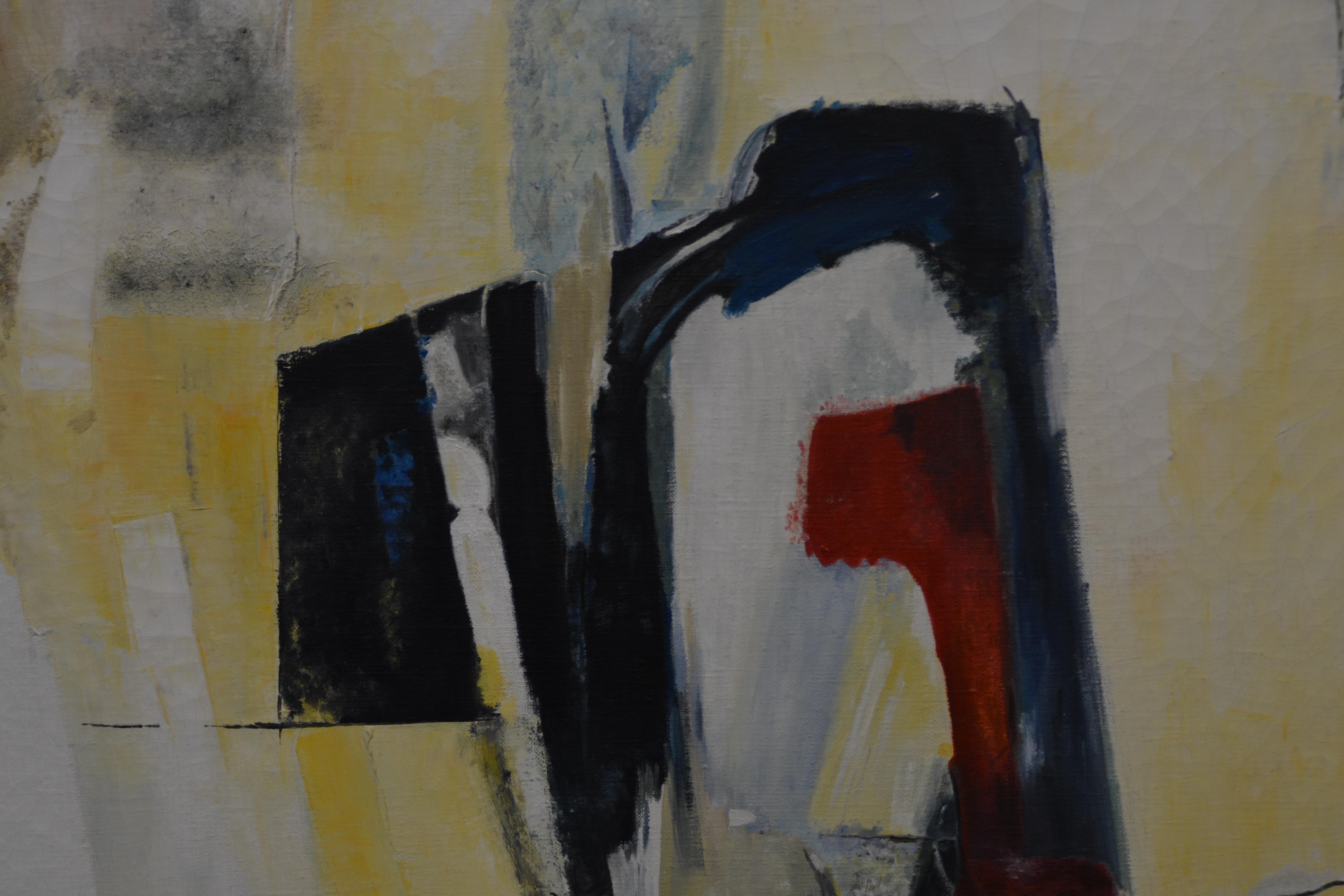 Modern schilderij van C.C. Koops: "3 Mensen".'' – foto 8 – kavel bij GSD Auctions, Zoeterwoude