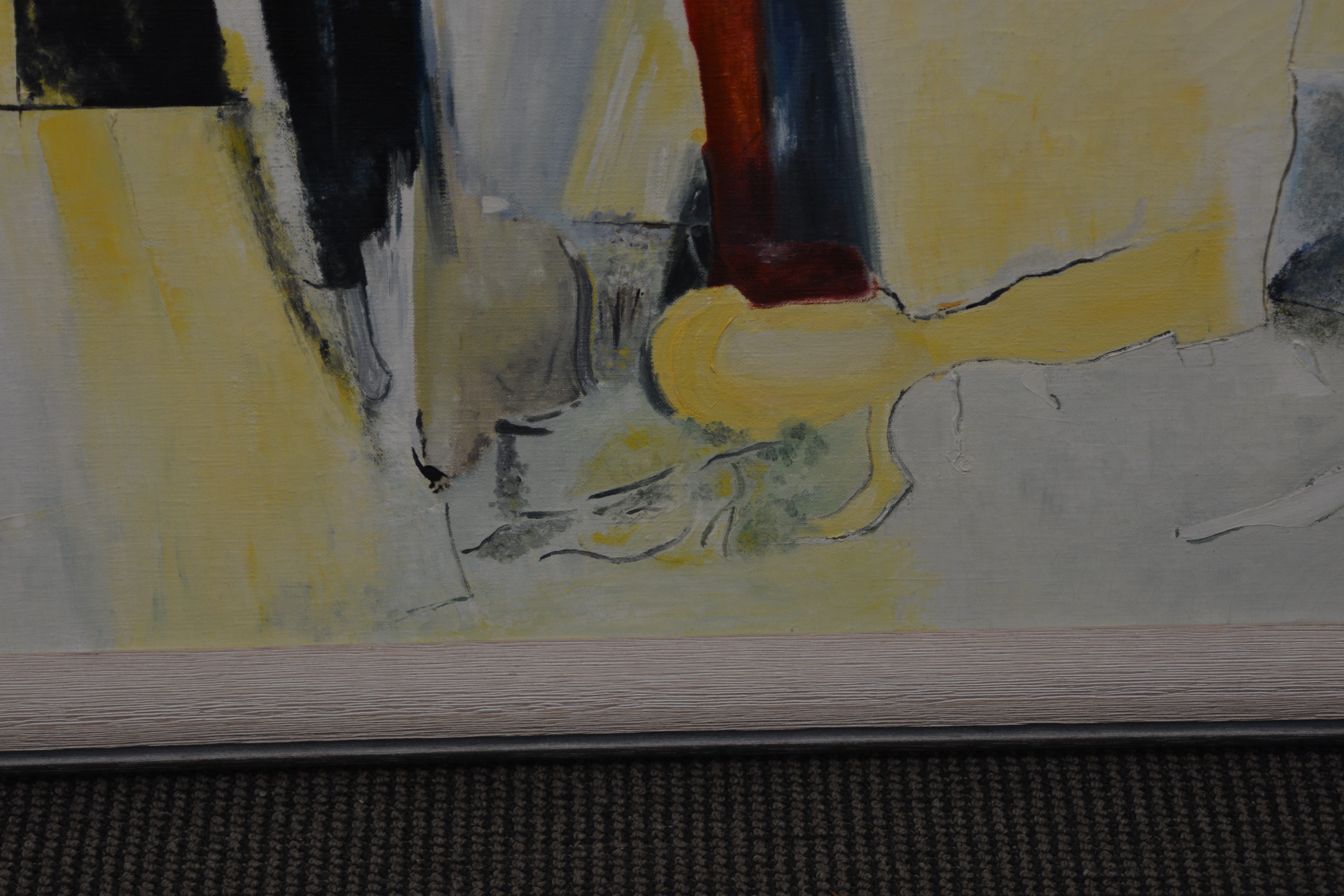 Modern schilderij van C.C. Koops: "3 Mensen".'' – foto 2 – kavel bij GSD Auctions, Zoeterwoude