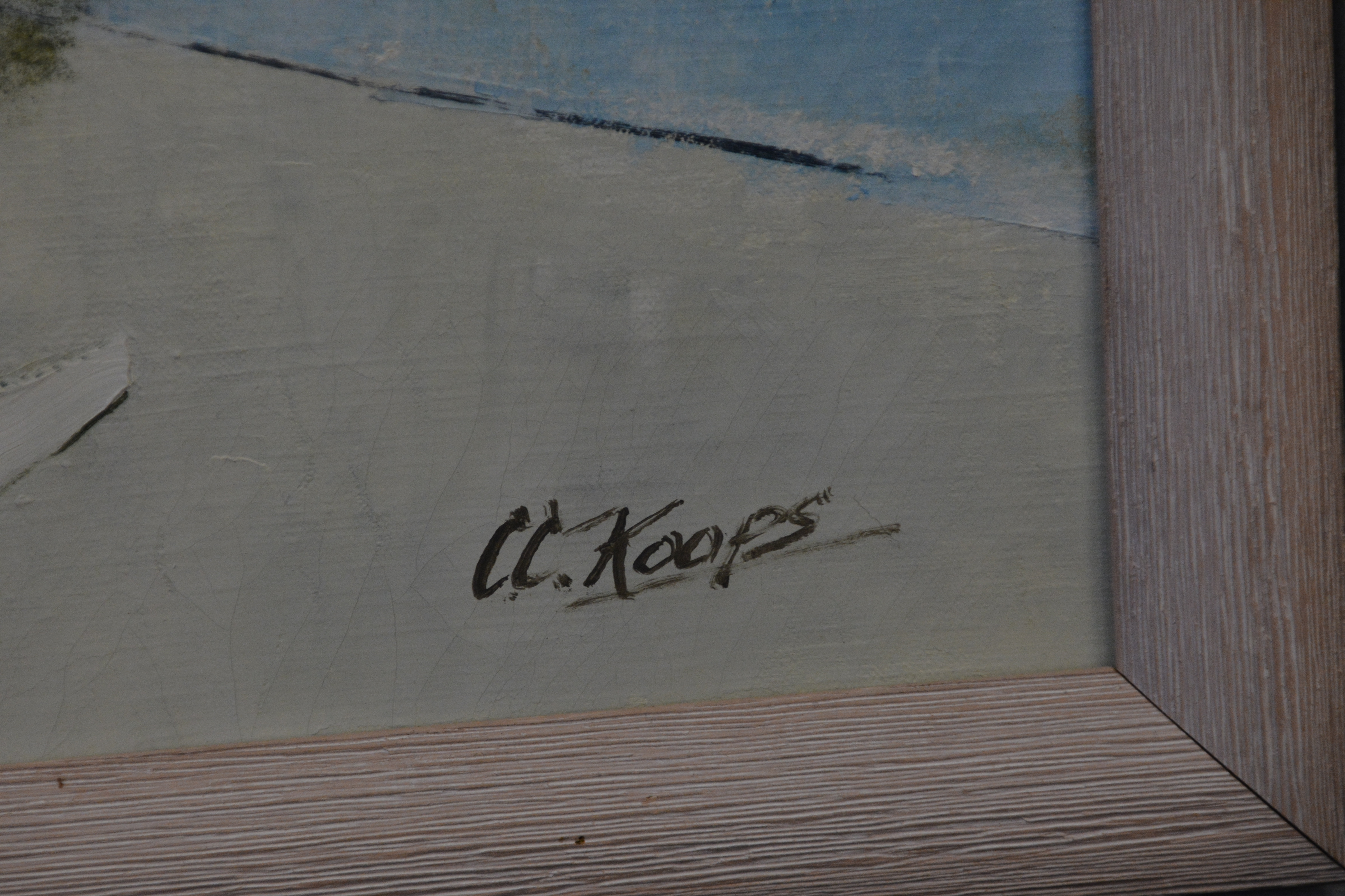 Modern schilderij van C.C. Koops: "3 Mensen".'' – foto 3 – kavel bij GSD Auctions, Zoeterwoude