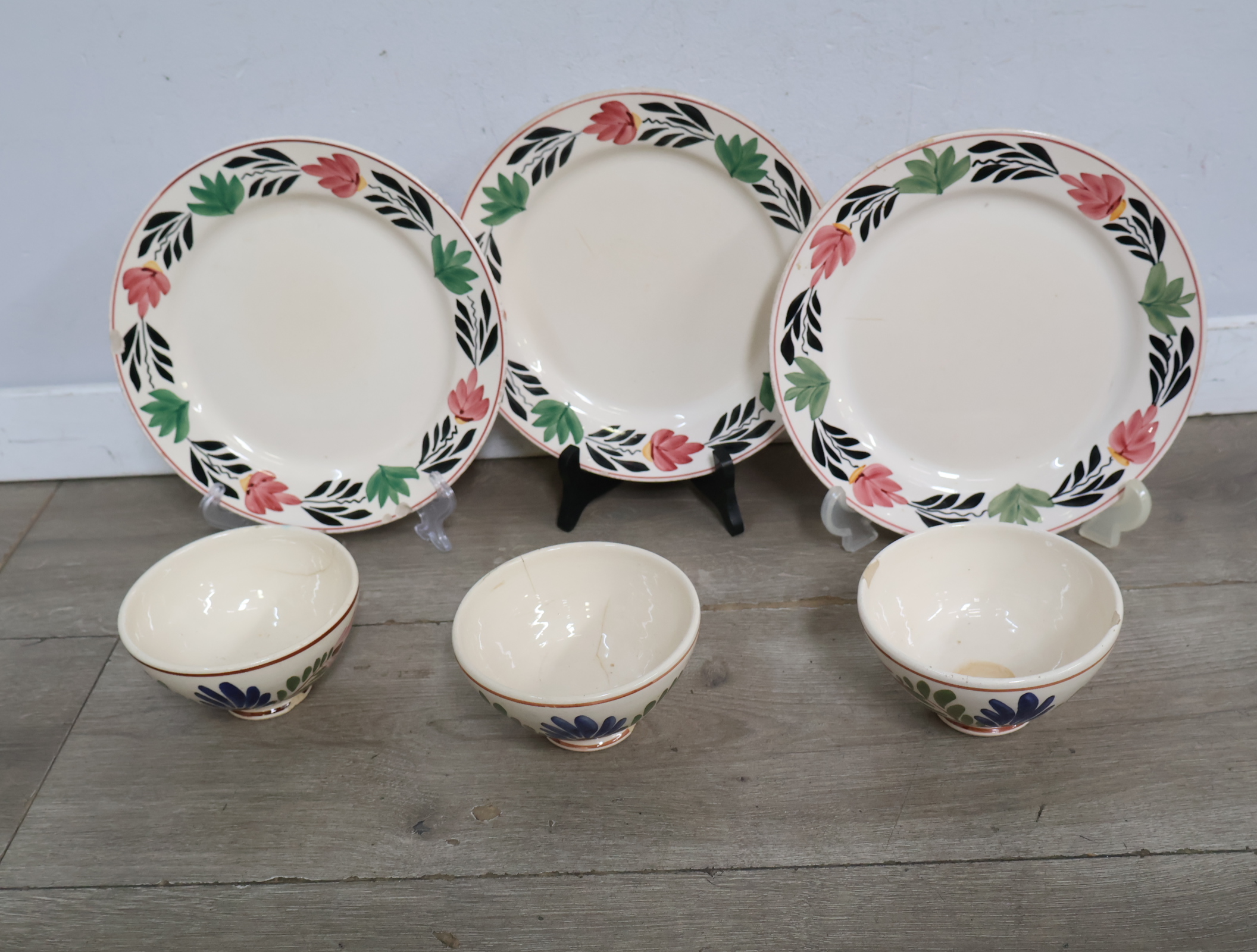Set Servies - Boerenbont-stijl'' – foto 3 – kavel bij GSD Auctions, Zoeterwoude