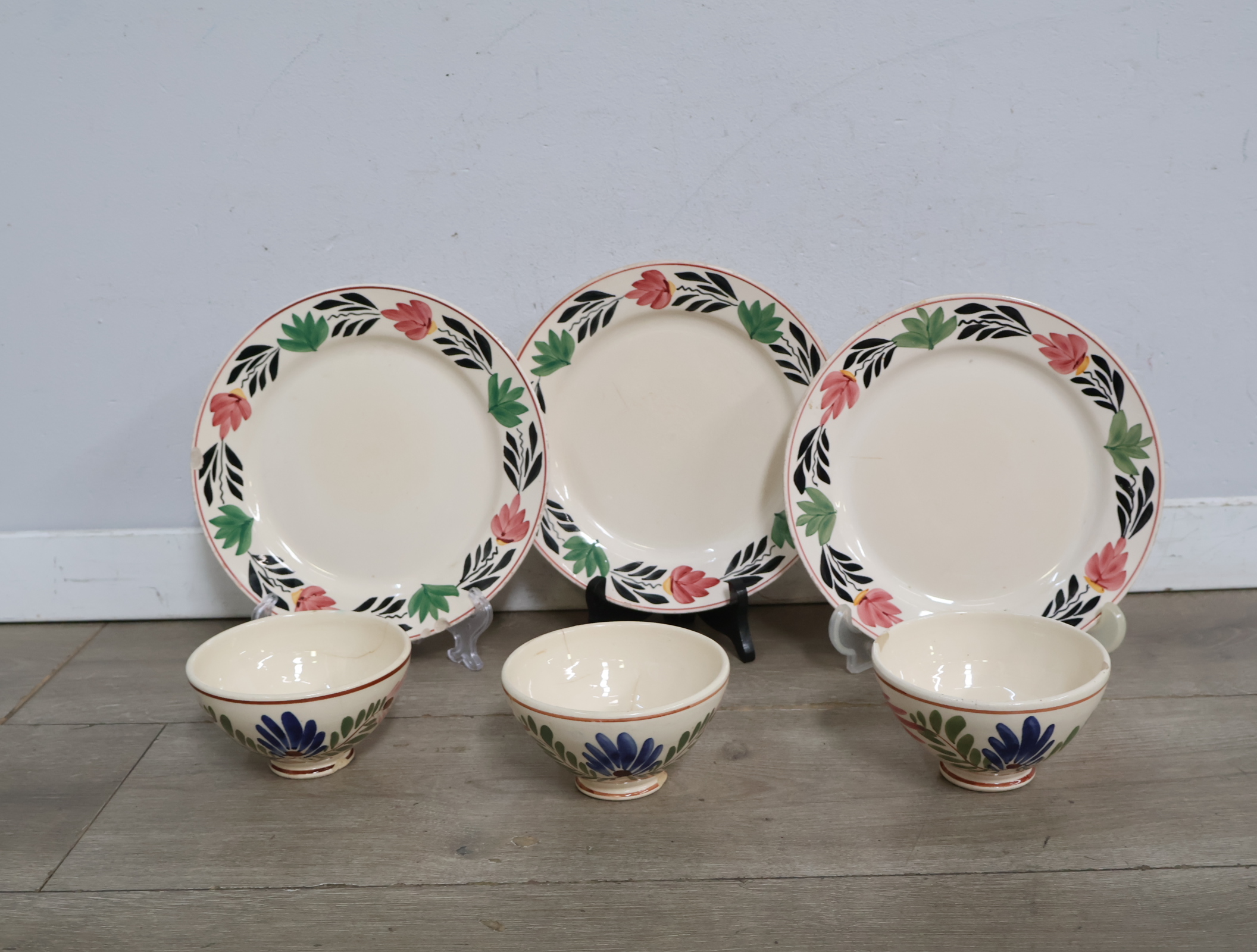 Set Servies - Boerenbont-stijl'' – foto 4 – kavel bij GSD Auctions, Zoeterwoude