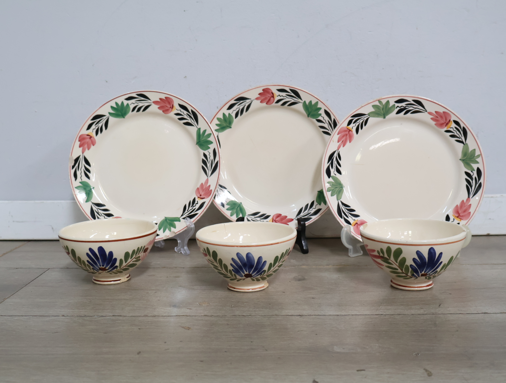 Set Servies - Boerenbont-stijl'' – foto 5 – kavel bij GSD Auctions, Zoeterwoude