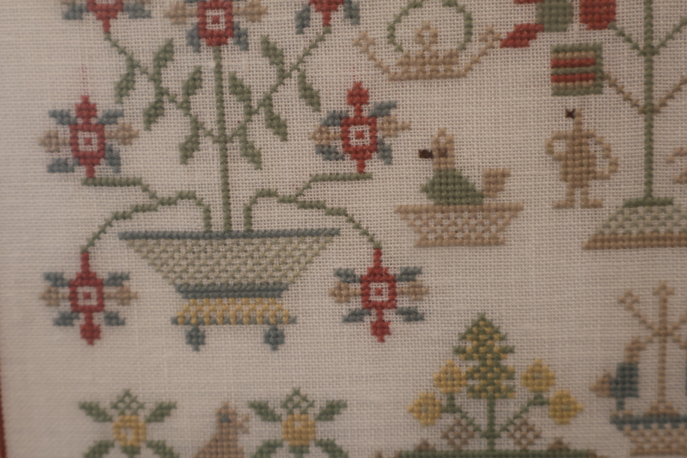 Geborduurde sampler in houten lijst'' – foto 9 – kavel bij GSD Auctions, Zoeterwoude
