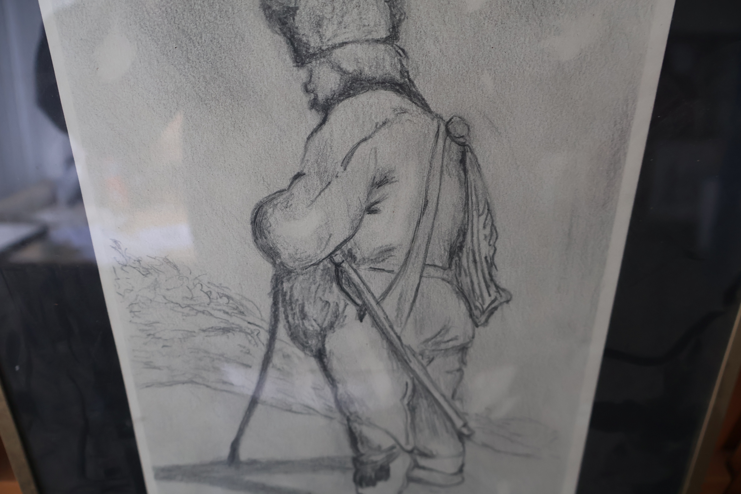 Potloodtekening van een soldaat' – foto 5 – kavel bij GSD Auctions, Zoeterwoude