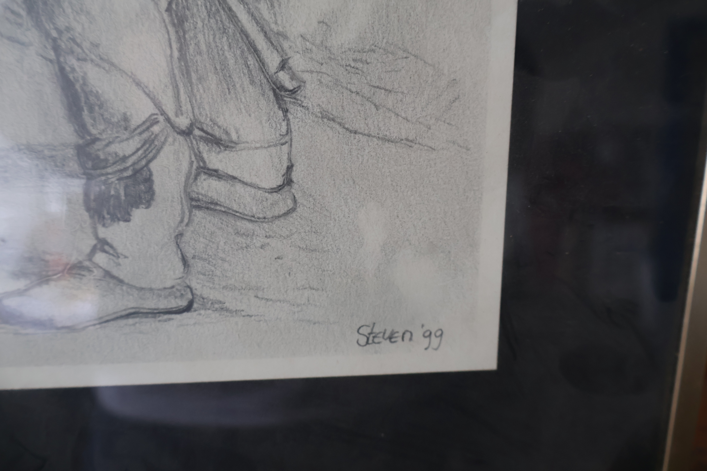 Potloodtekening van een soldaat' – foto 10 – kavel bij GSD Auctions, Zoeterwoude
