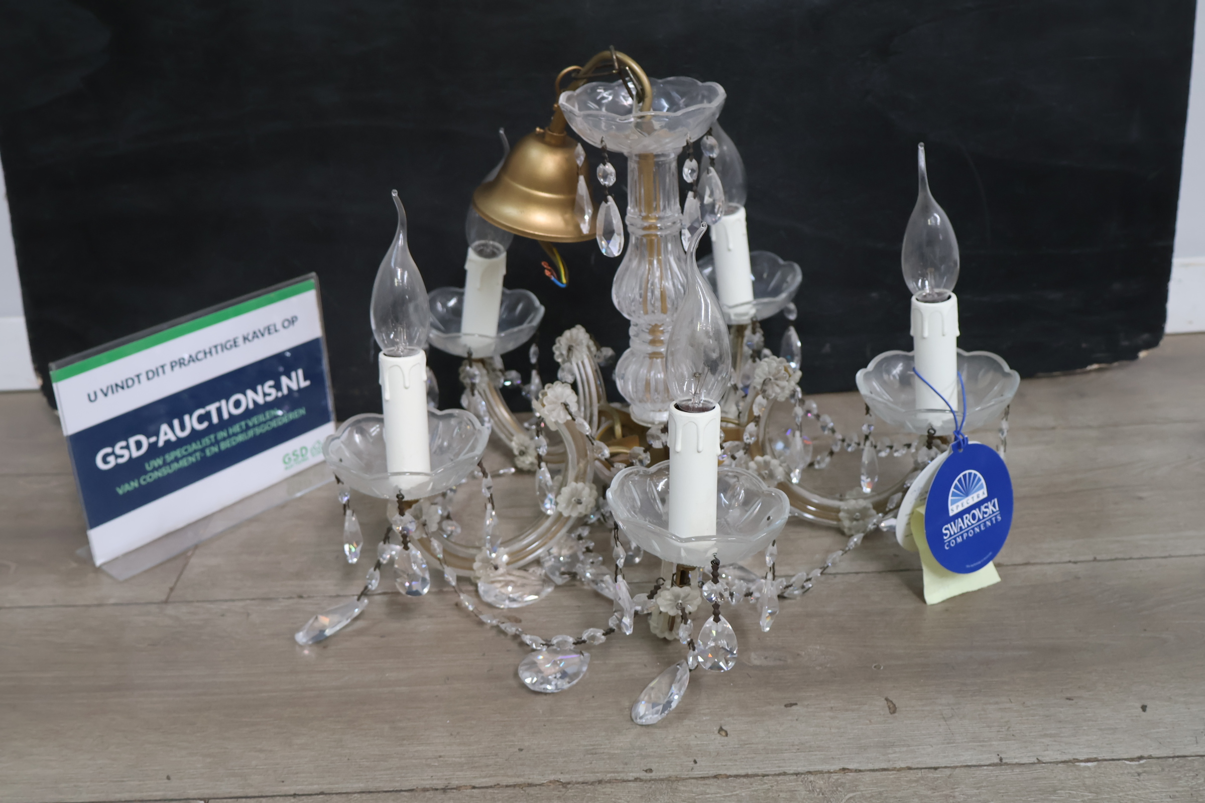 Kristallen kroonluchter' – foto 2 – kavel bij GSD Auctions, Zoeterwoude