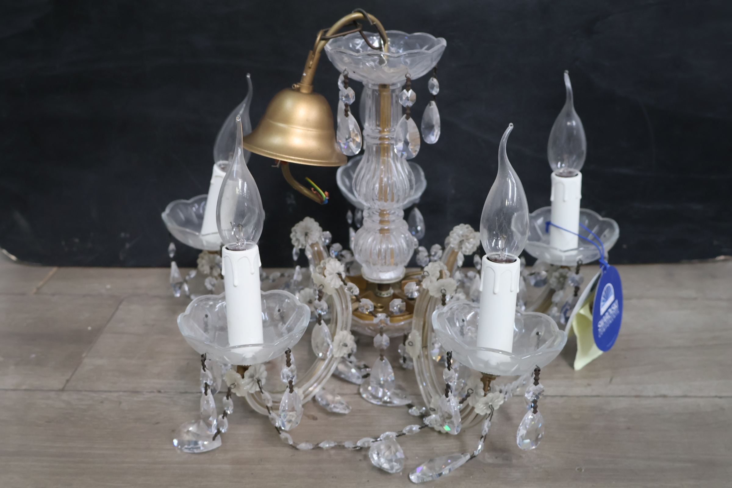 Kristallen kroonluchter' – foto 5 – kavel bij GSD Auctions, Zoeterwoude