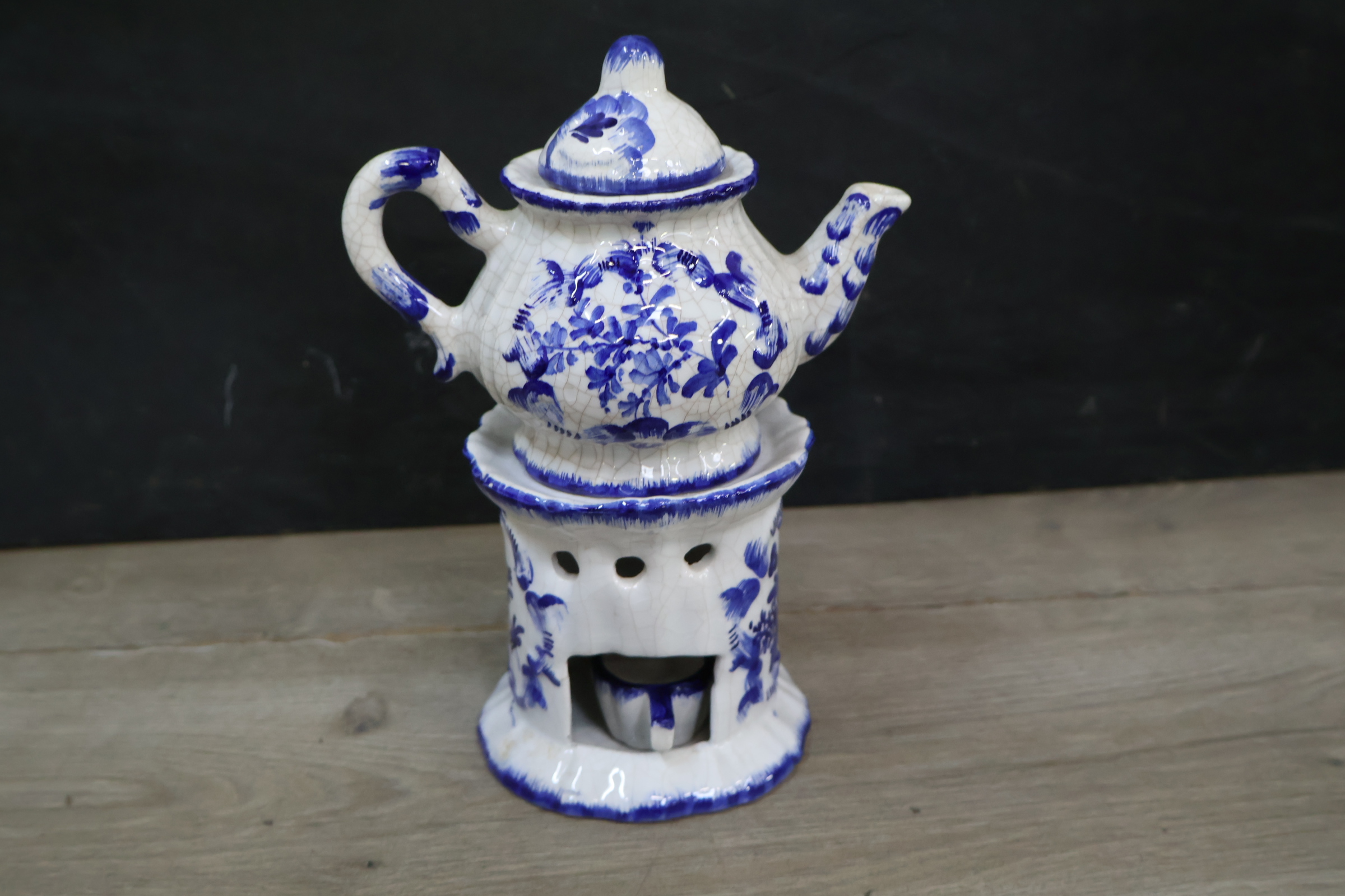 Blauw-wit keramische theepot – foto 3 – kavel bij GSD Auctions, Zoeterwoude