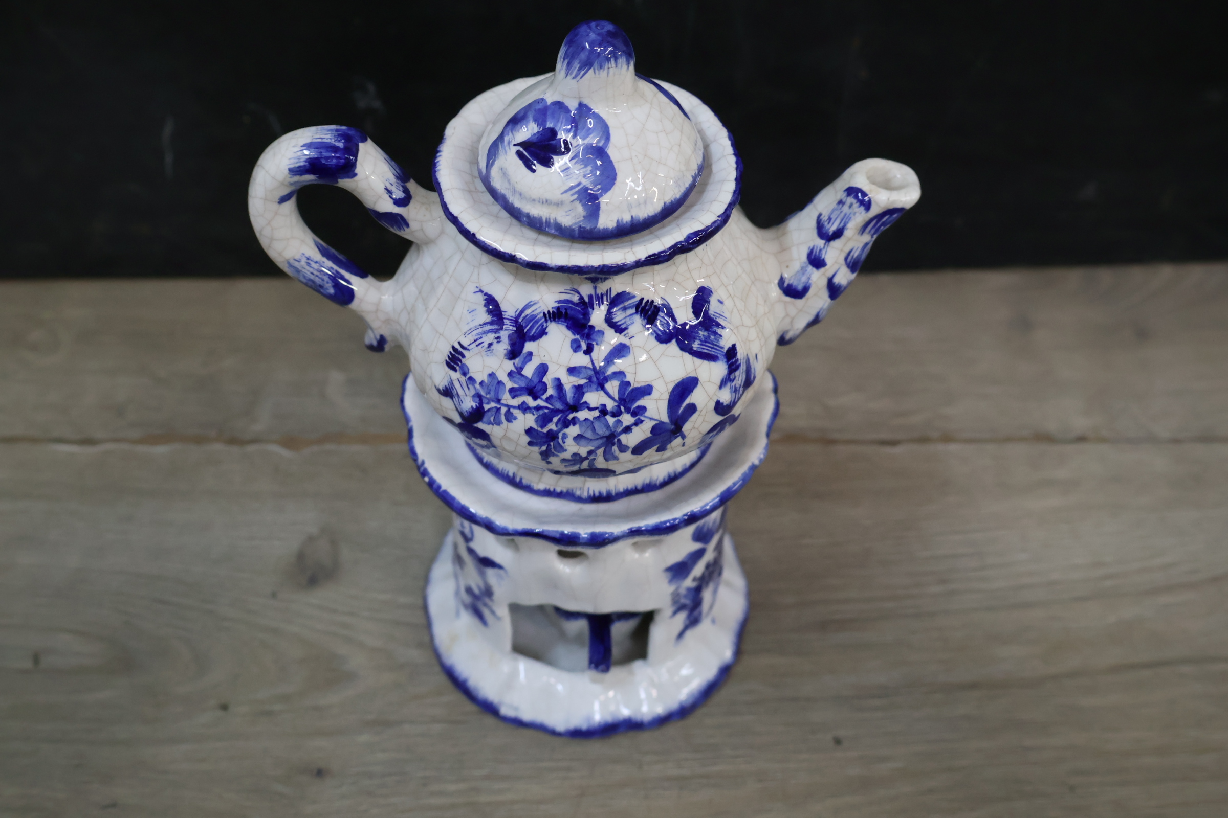 Blauw-wit keramische theepot – foto 4 – kavel bij GSD Auctions, Zoeterwoude