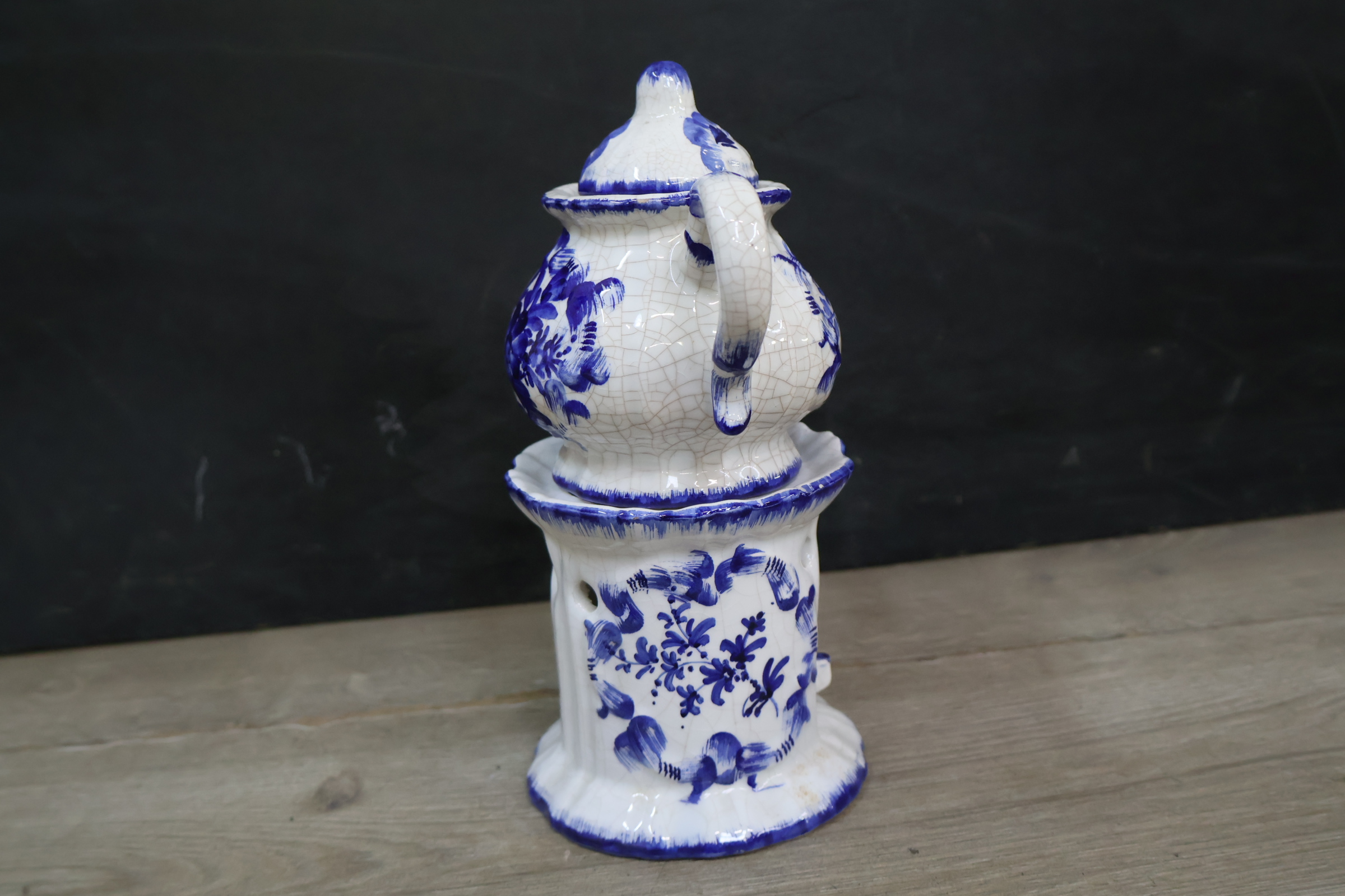Blauw-wit keramische theepot – foto 5 – kavel bij GSD Auctions, Zoeterwoude
