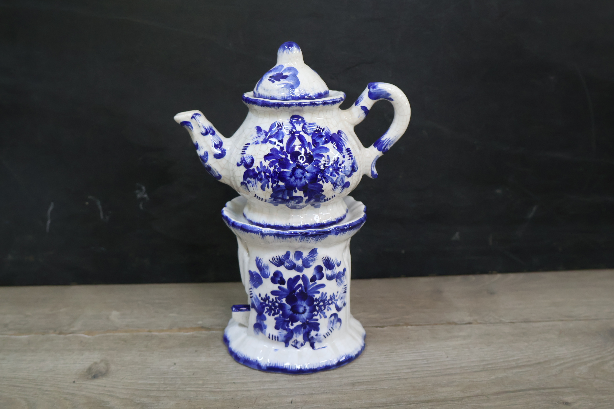 Blauw-wit keramische theepot – foto 6 – kavel bij GSD Auctions, Zoeterwoude