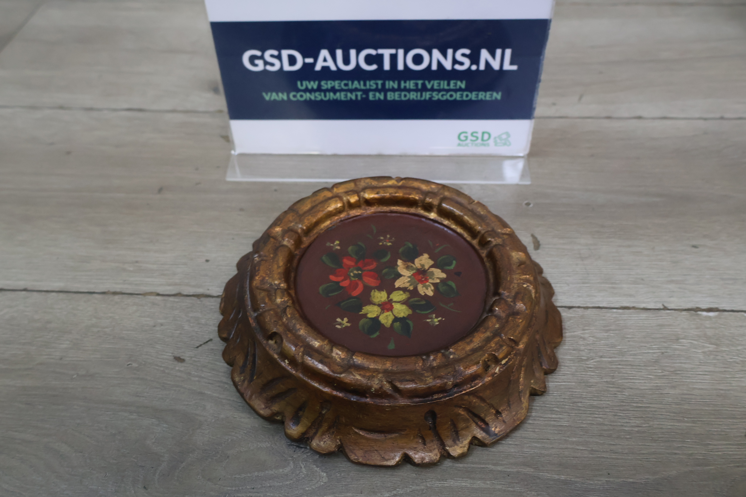 Antiek wanddecoratiestuk met bloemmotief – foto 2 – kavel bij GSD Auctions, Zoeterwoude