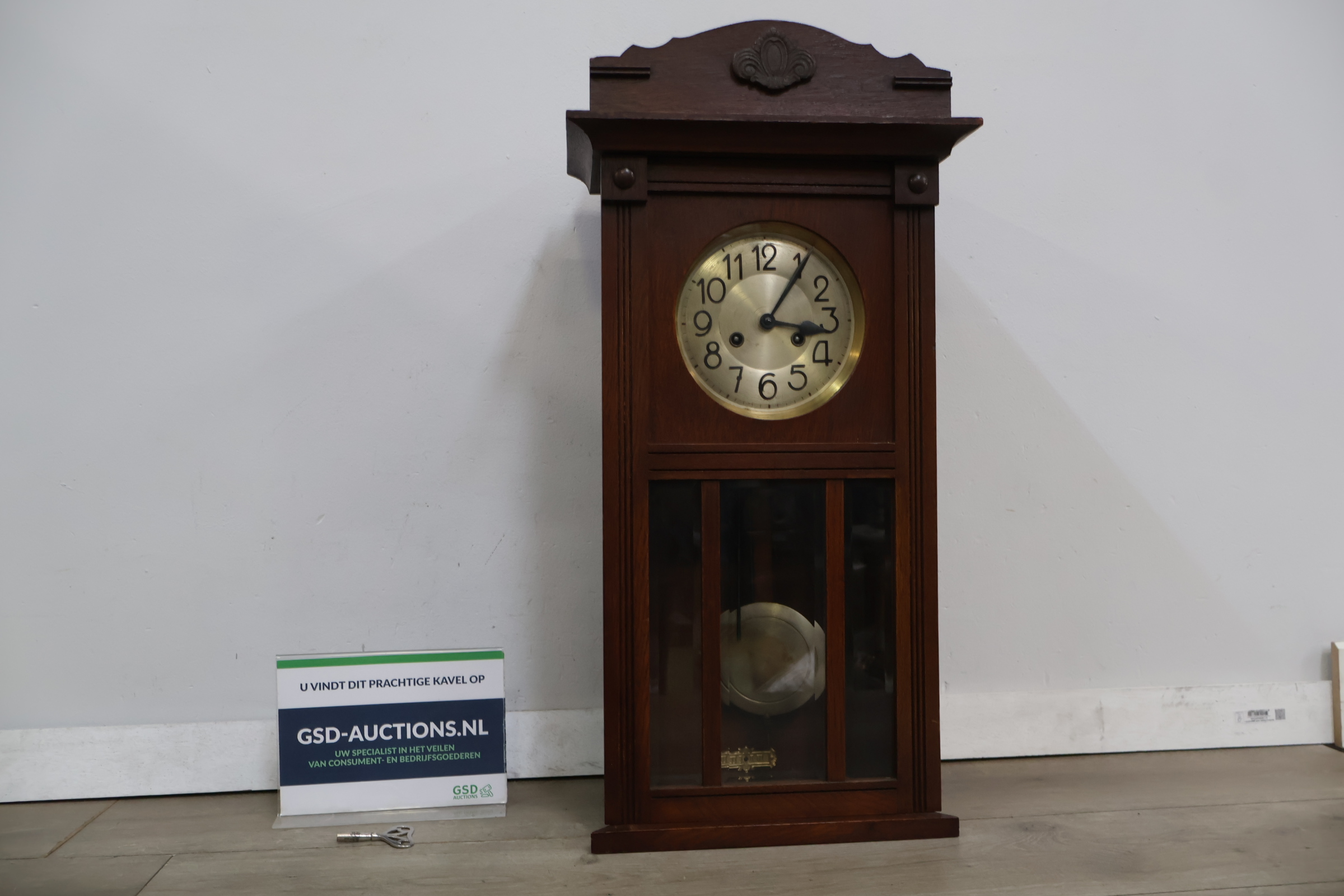 Antieke regulateur wandklok – foto 2 – kavel bij GSD Auctions, Zoeterwoude