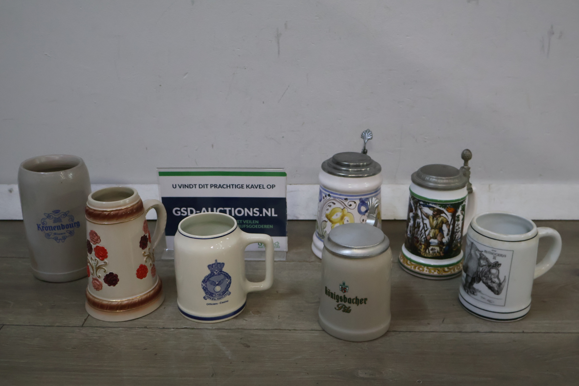 Diverse Bierpullen en Steingut Bierkruiken – foto 3 – kavel bij GSD Auctions, Zoeterwoude