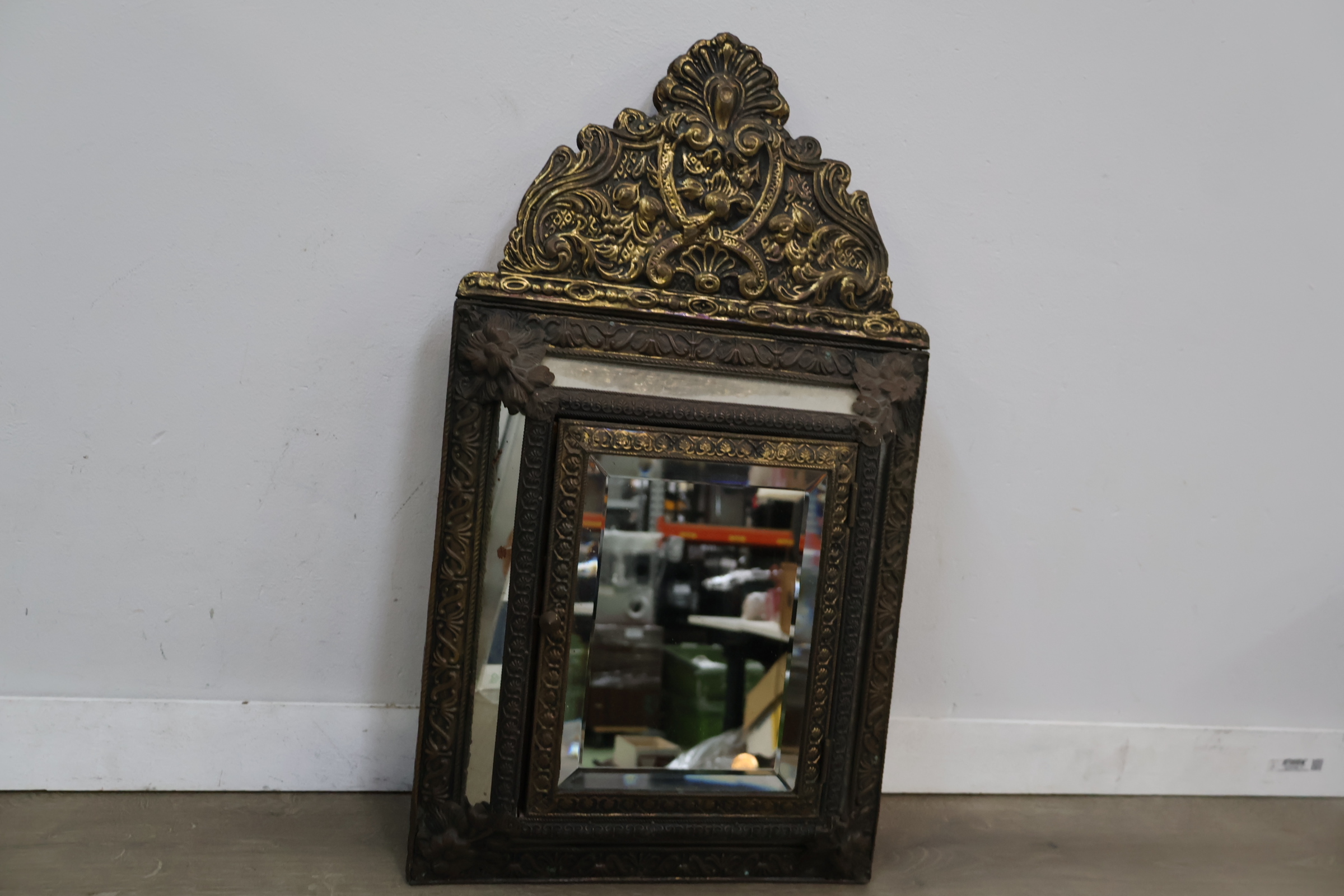 Antieke messing spiegel – foto 4 – kavel bij GSD Auctions, Zoeterwoude