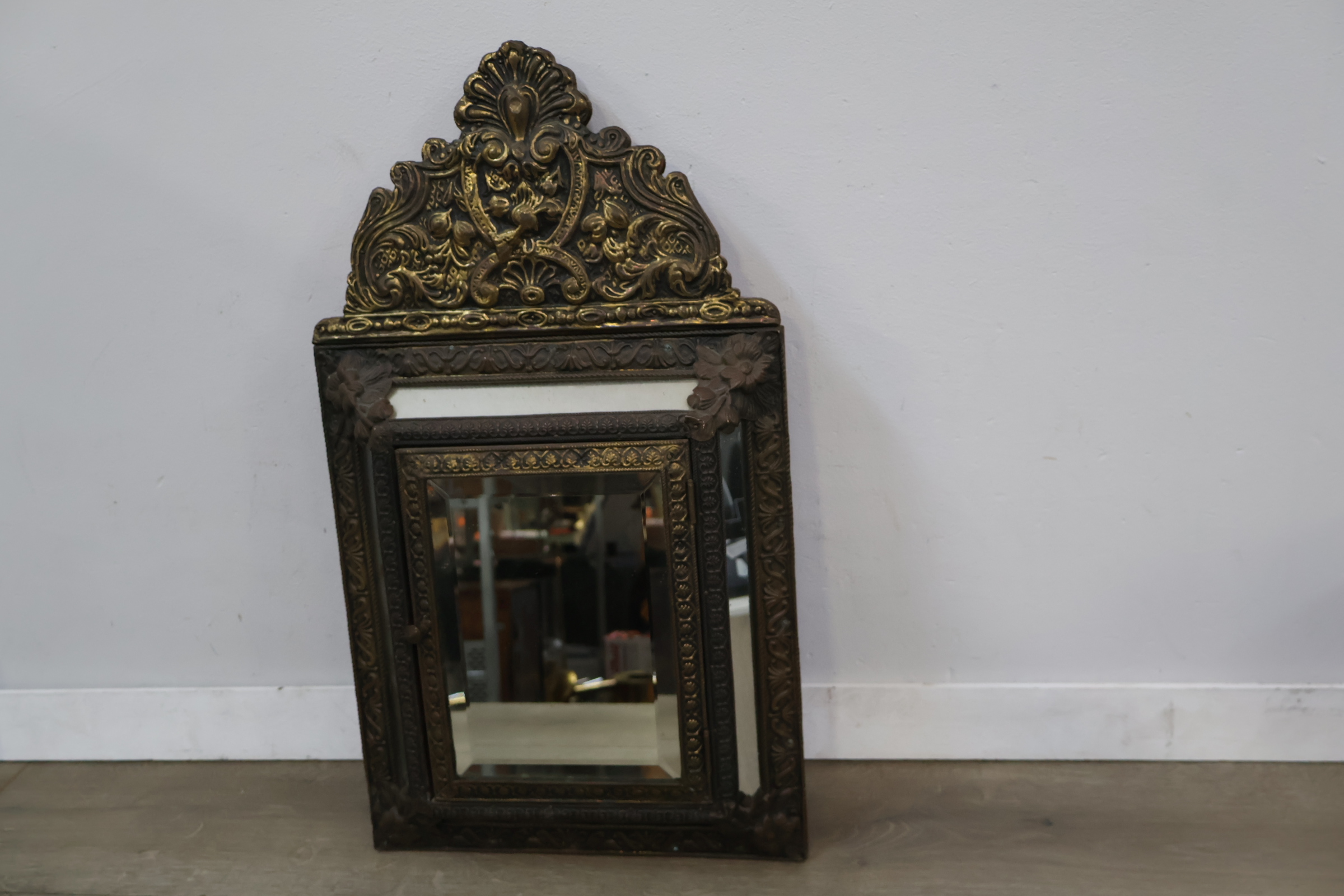 Antieke messing spiegel – foto 5 – kavel bij GSD Auctions, Zoeterwoude