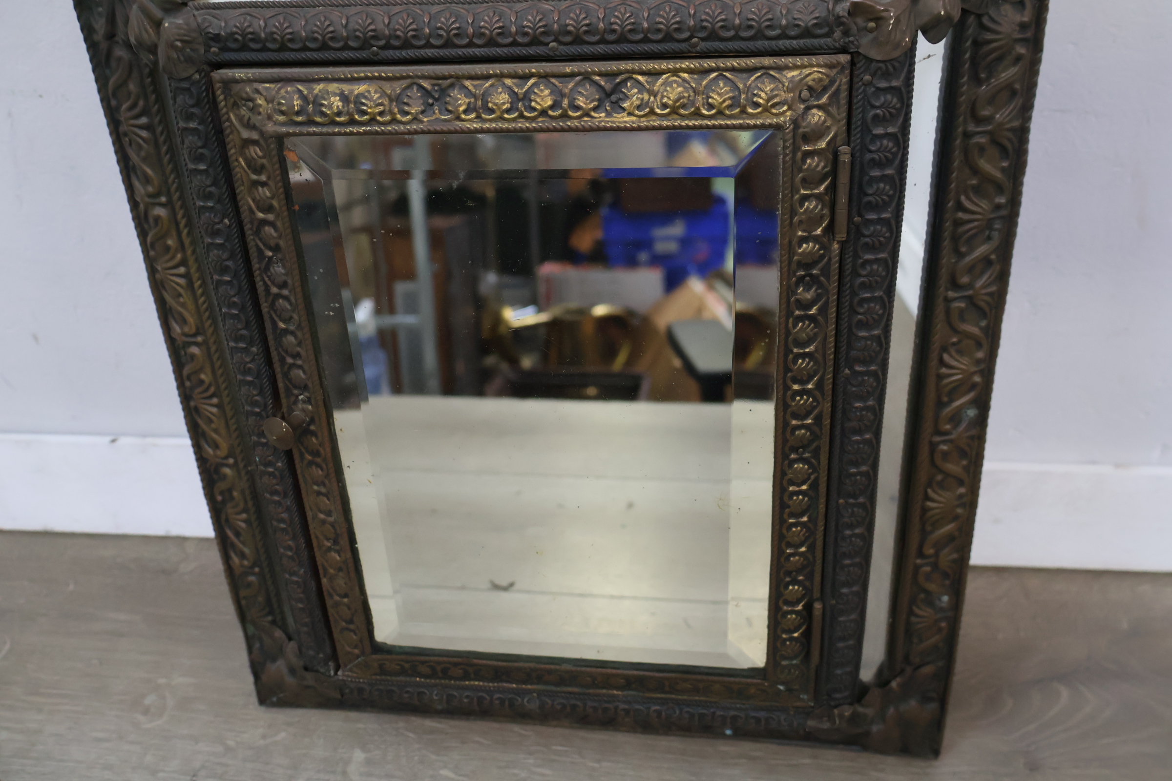 Antieke messing spiegel – foto 7 – kavel bij GSD Auctions, Zoeterwoude