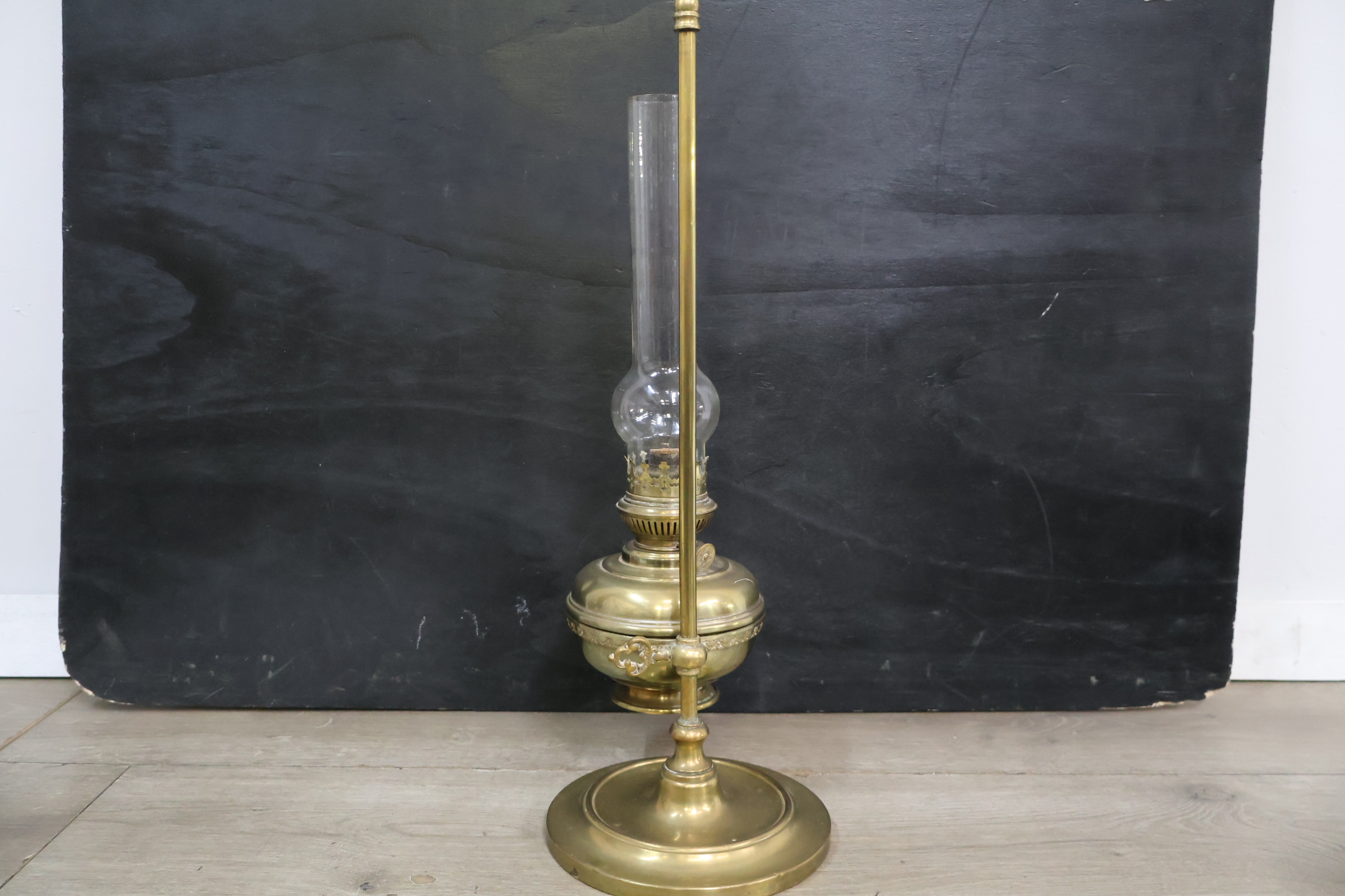 Antieke koperen olielamp – foto 4 – kavel bij GSD Auctions, Zoeterwoude