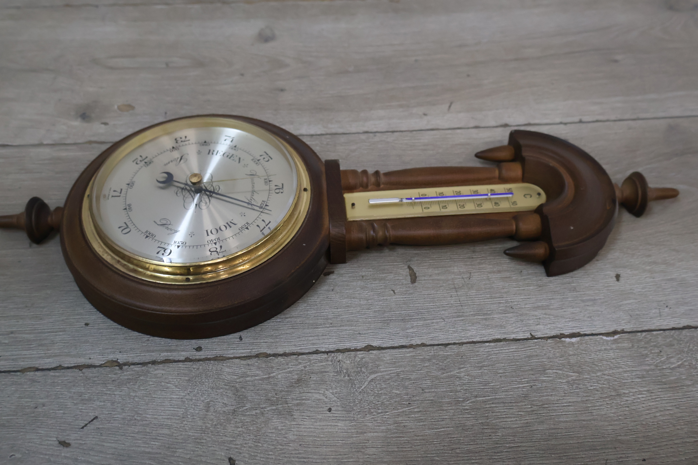 Set houten barometers met thermometers – foto 7 – kavel bij GSD Auctions, Zoeterwoude