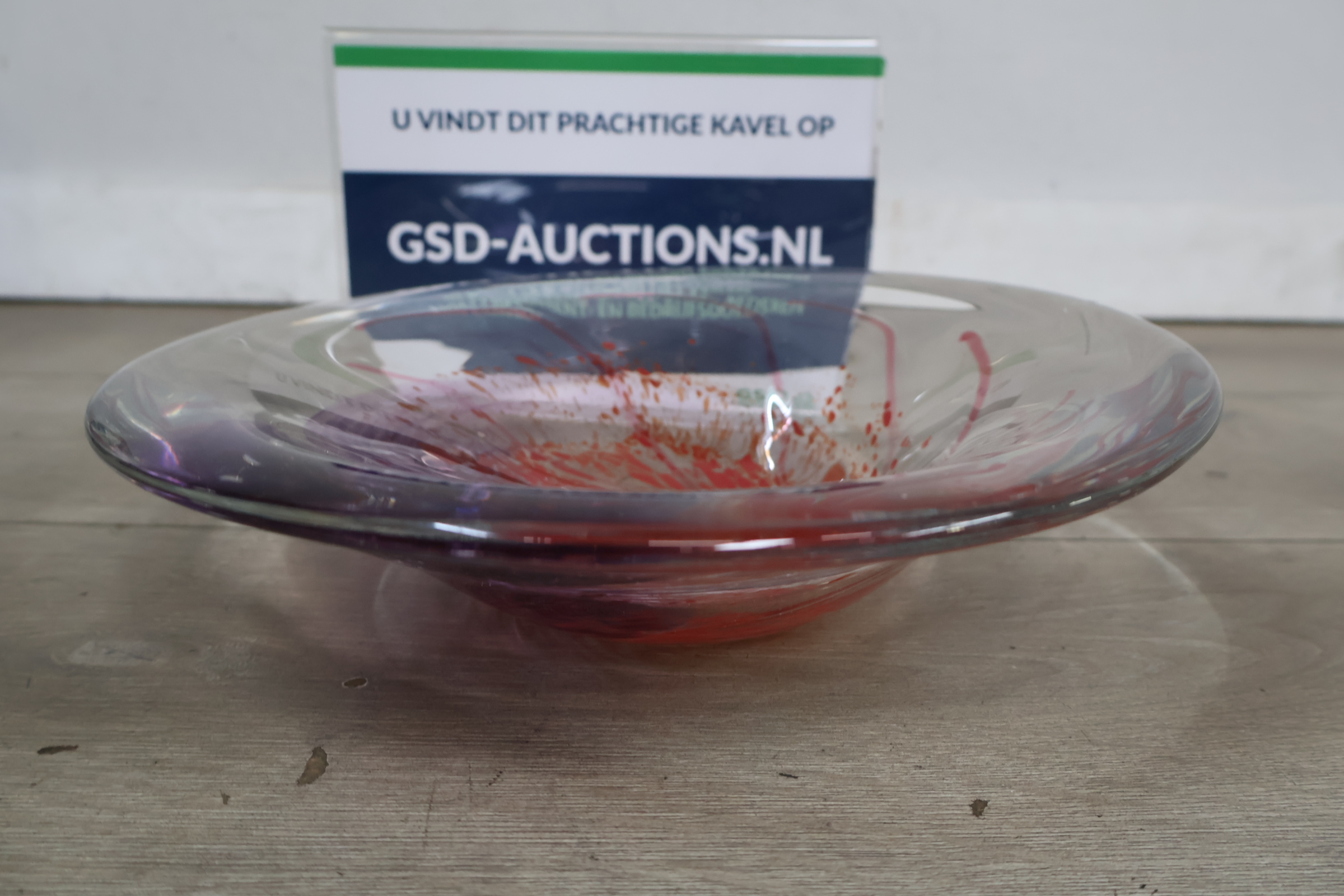 Glazen Sierschaal – kavel bij GSD Auctions, Zoeterwoude