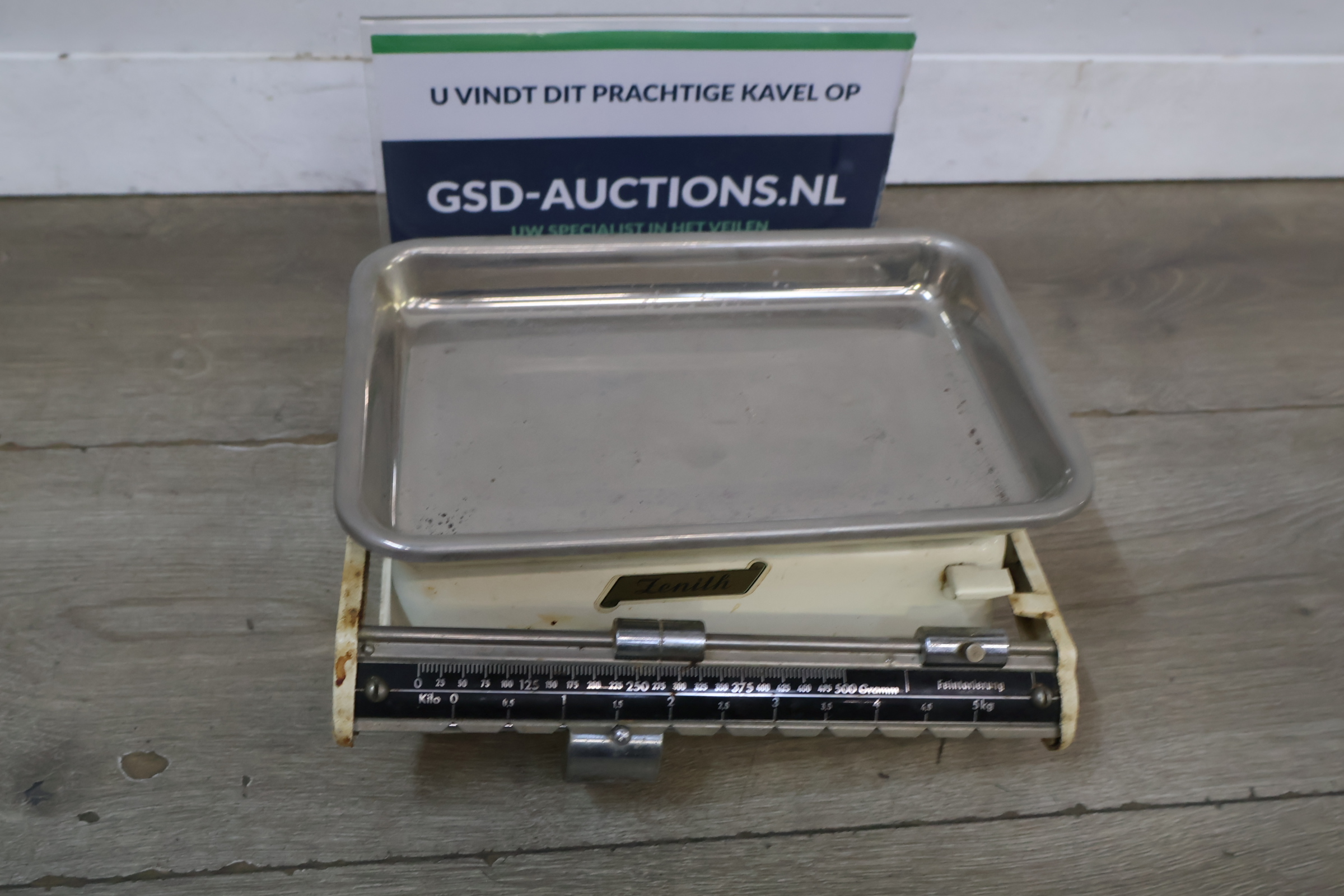 Vintage Zenith Keukenweegschaal tot 5 kg – foto 2 – kavel bij GSD Auctions, Zoeterwoude