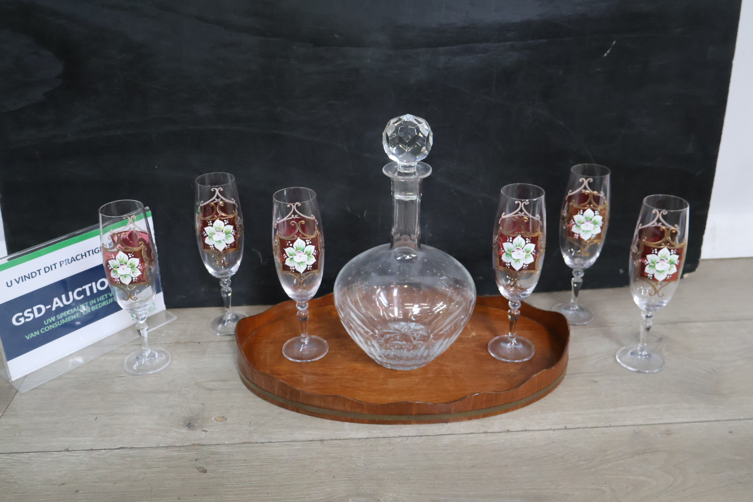 Kristallen Karaf met Glazen – foto 2 – kavel bij GSD Auctions, Zoeterwoude