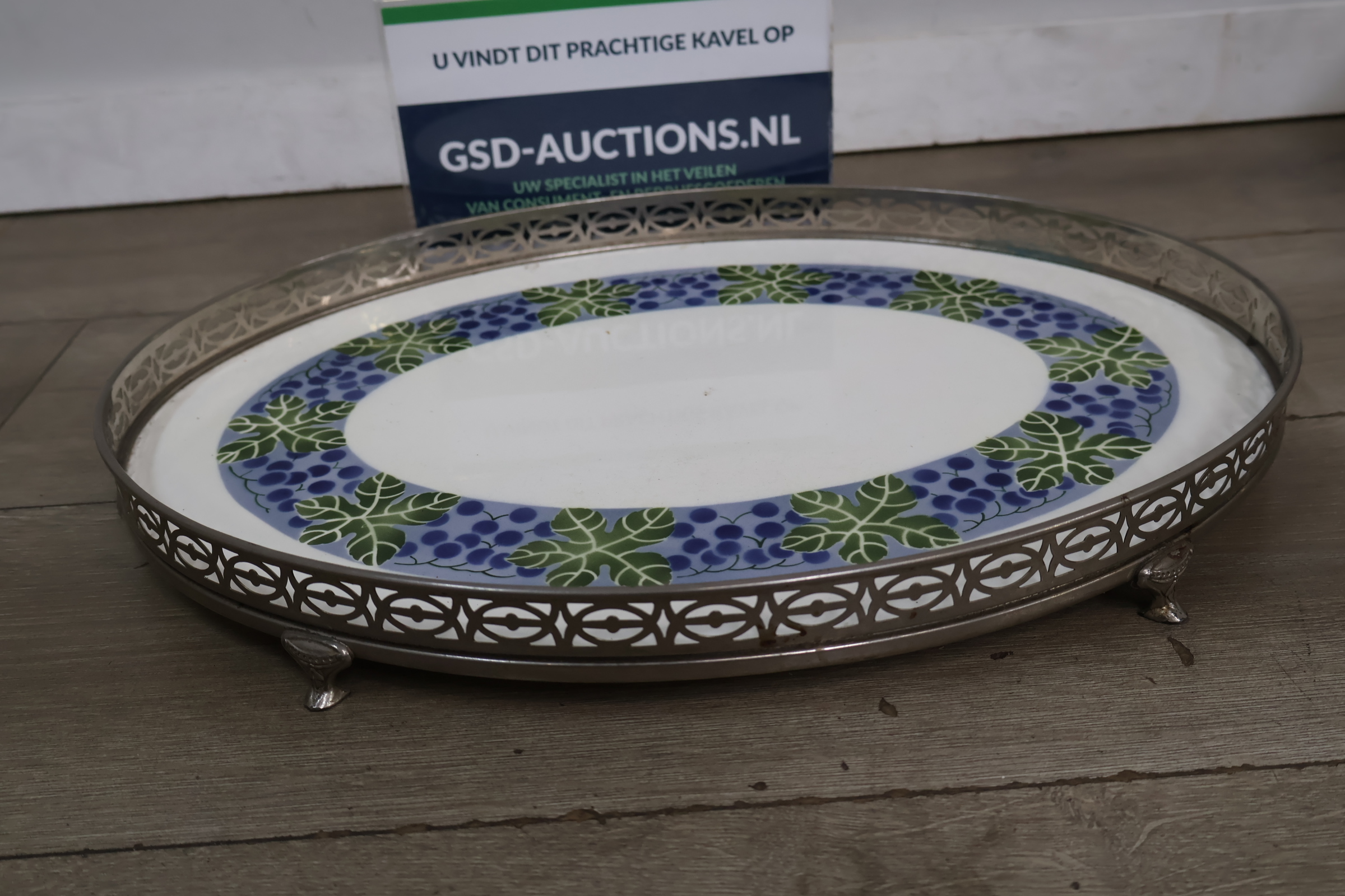 Art Deco Serveerschaal - Porselein – foto 2 – kavel bij GSD Auctions, Zoeterwoude