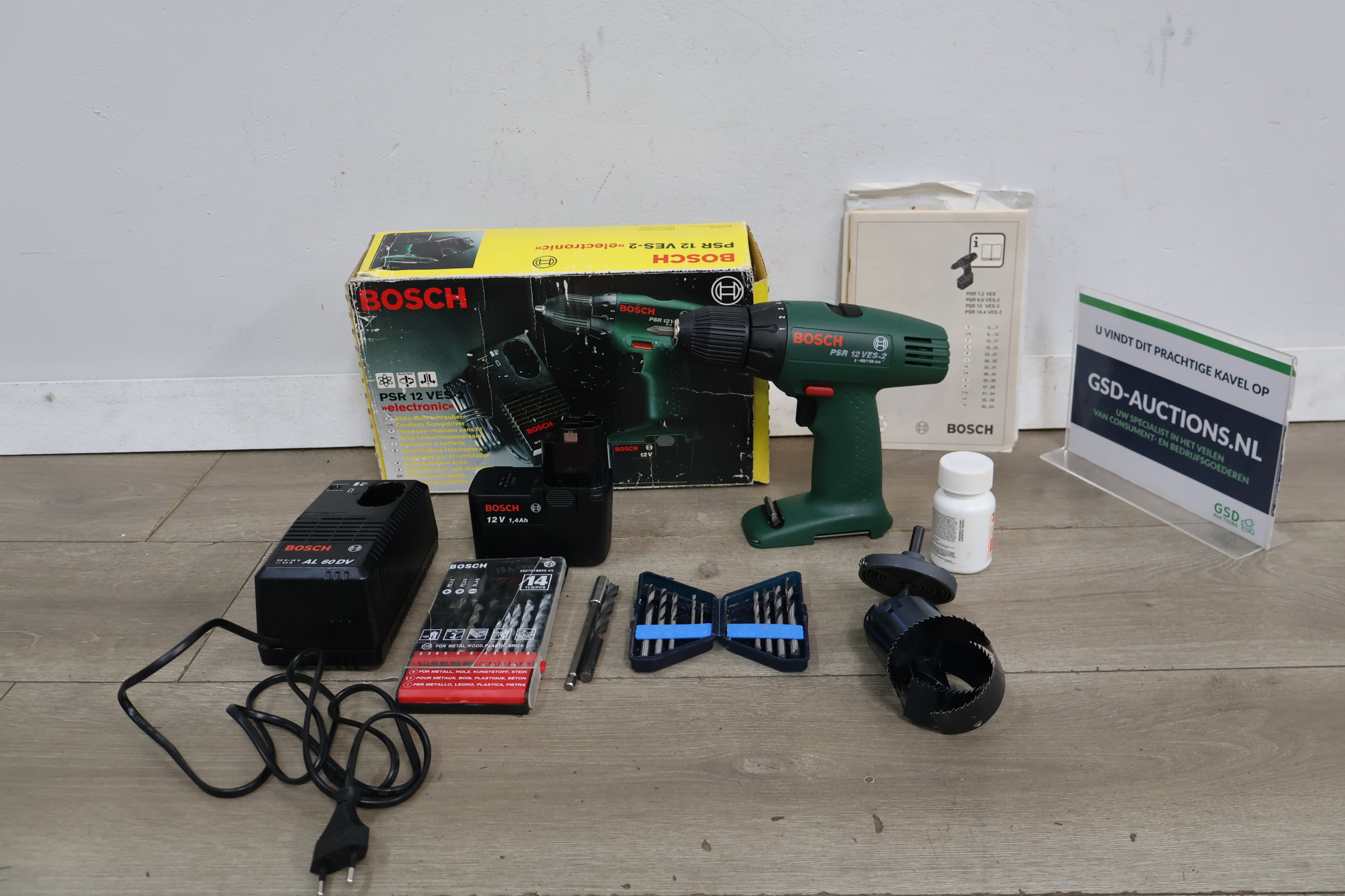 Bosch PSR 12 VES-2 Accuboormachine set – kavel bij GSD Auctions, Zoeterwoude