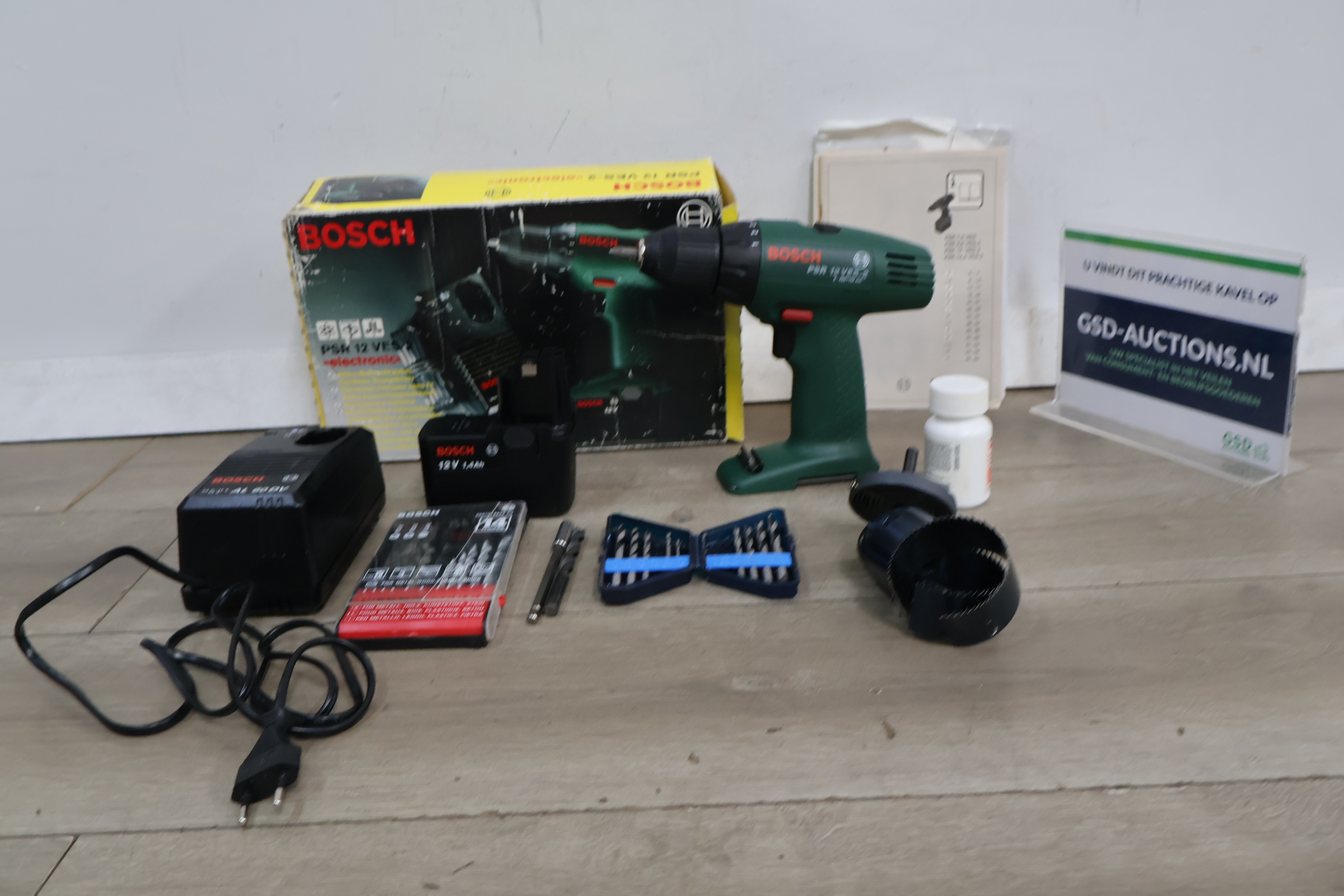 Bosch PSR 12 VES-2 Accuboormachine set – foto 2 – kavel bij GSD Auctions, Zoeterwoude