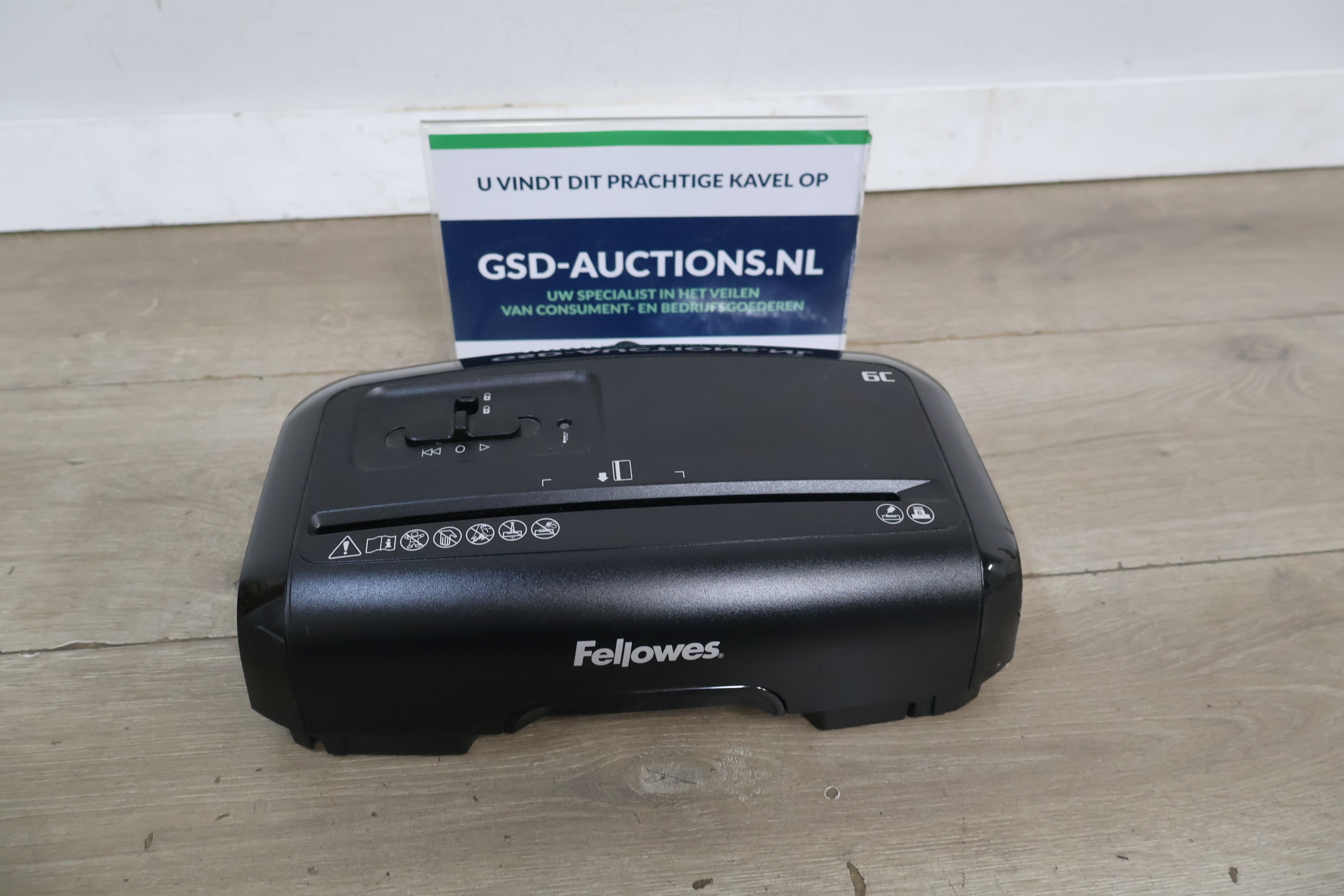 Fellowes papierversnipperaar – kavel bij GSD Auctions, Zoeterwoude