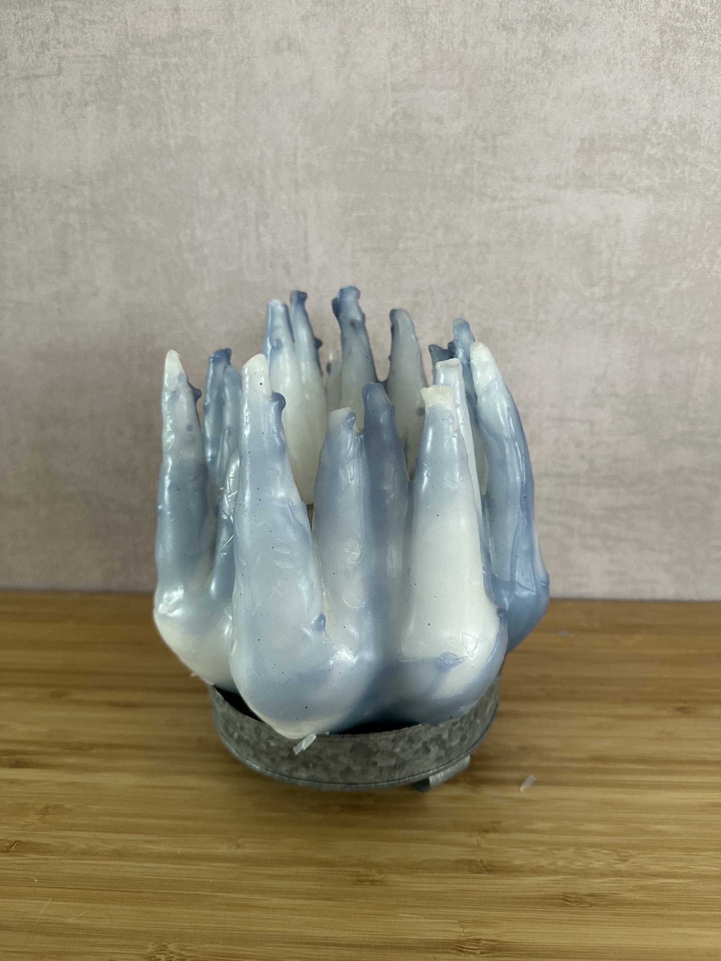 Kaars / kaarsenkandelaar van wax (handgemaakt) – foto 4 – kavel bij GSD Auctions, Zoeterwoude