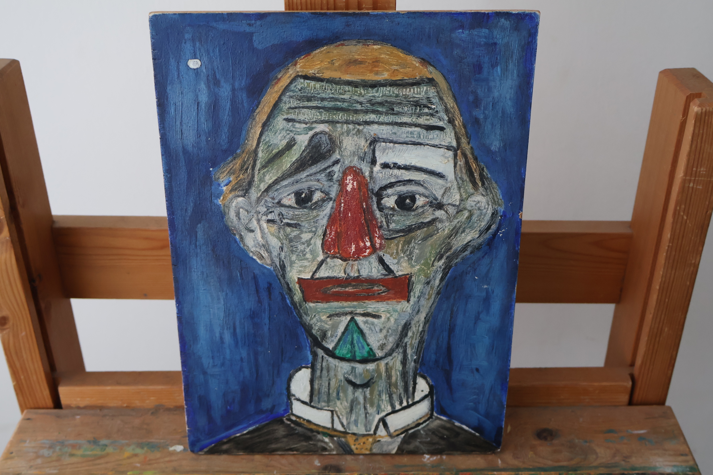 Abstract portretschilderij man'' – foto 2 – kavel bij GSD Auctions, Zoeterwoude