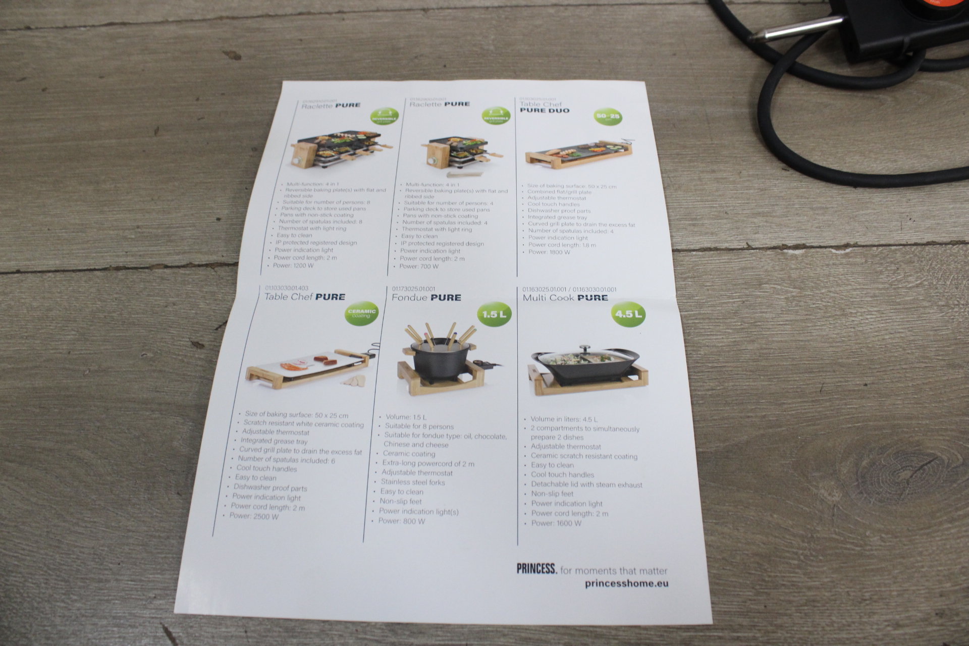 Princess Fondue Pure set met elektrische regeling'' – foto 4 – kavel bij GSD Auctions, Zoeterwoude