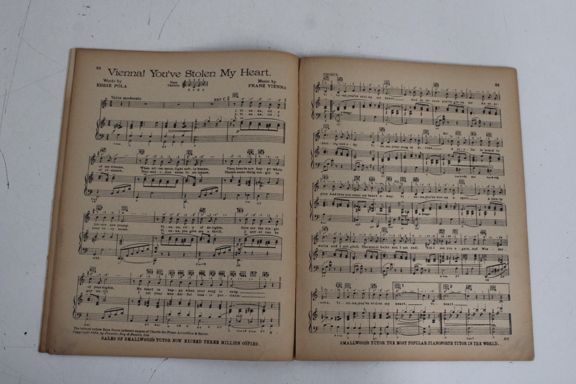 Vier vintage muziekboeken met piano bladmuziek'' – foto 6 – kavel bij GSD Auctions, Zoeterwoude