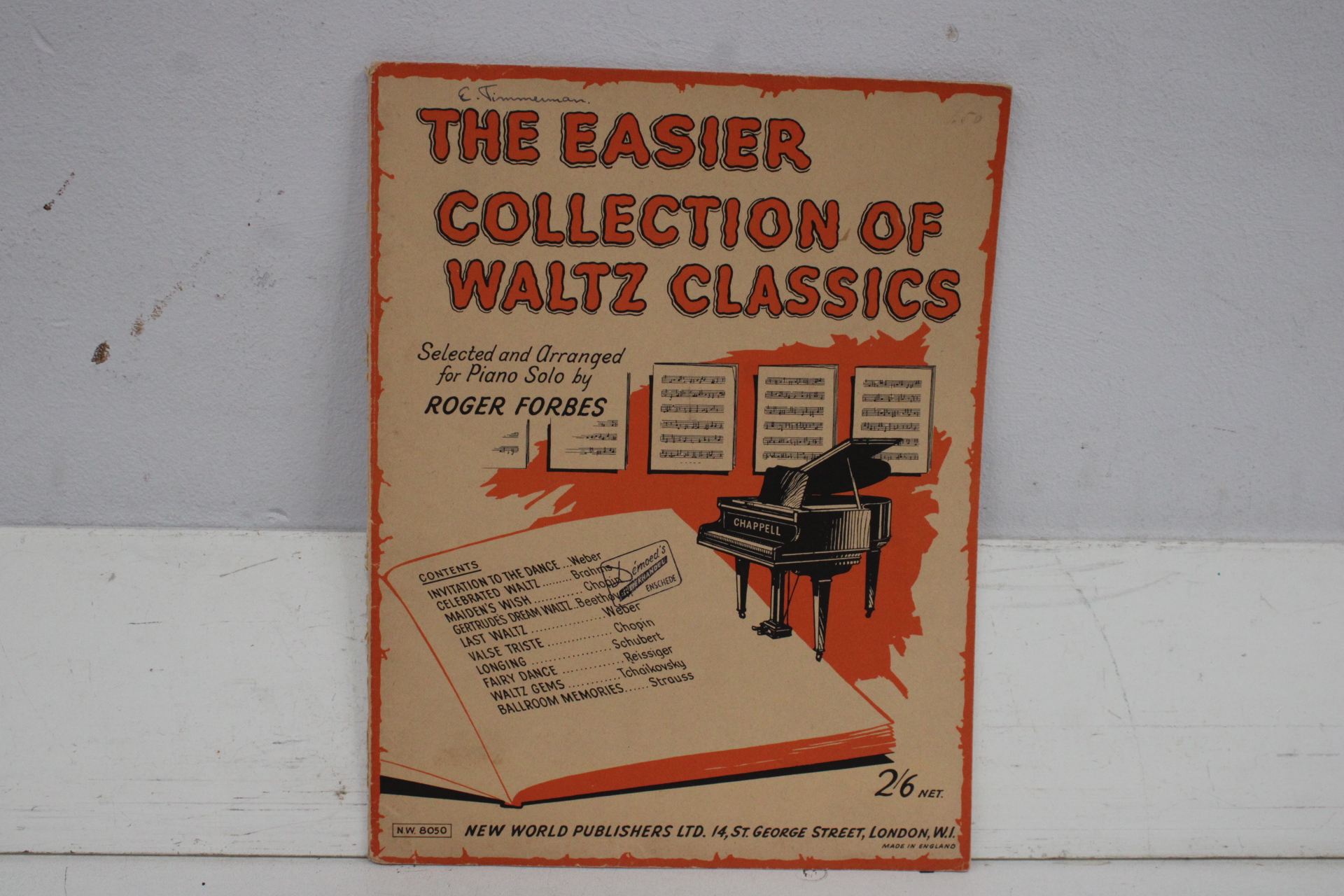 Vier vintage muziekboeken met piano bladmuziek'' – foto 7 – kavel bij GSD Auctions, Zoeterwoude