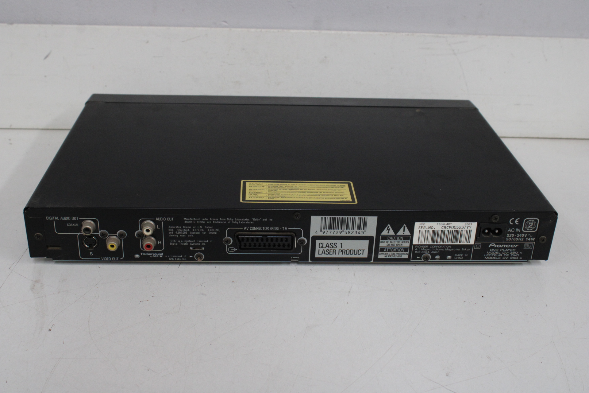 Pioneer DVD speler DV-350'' – foto 8 – kavel bij GSD Auctions, Zoeterwoude