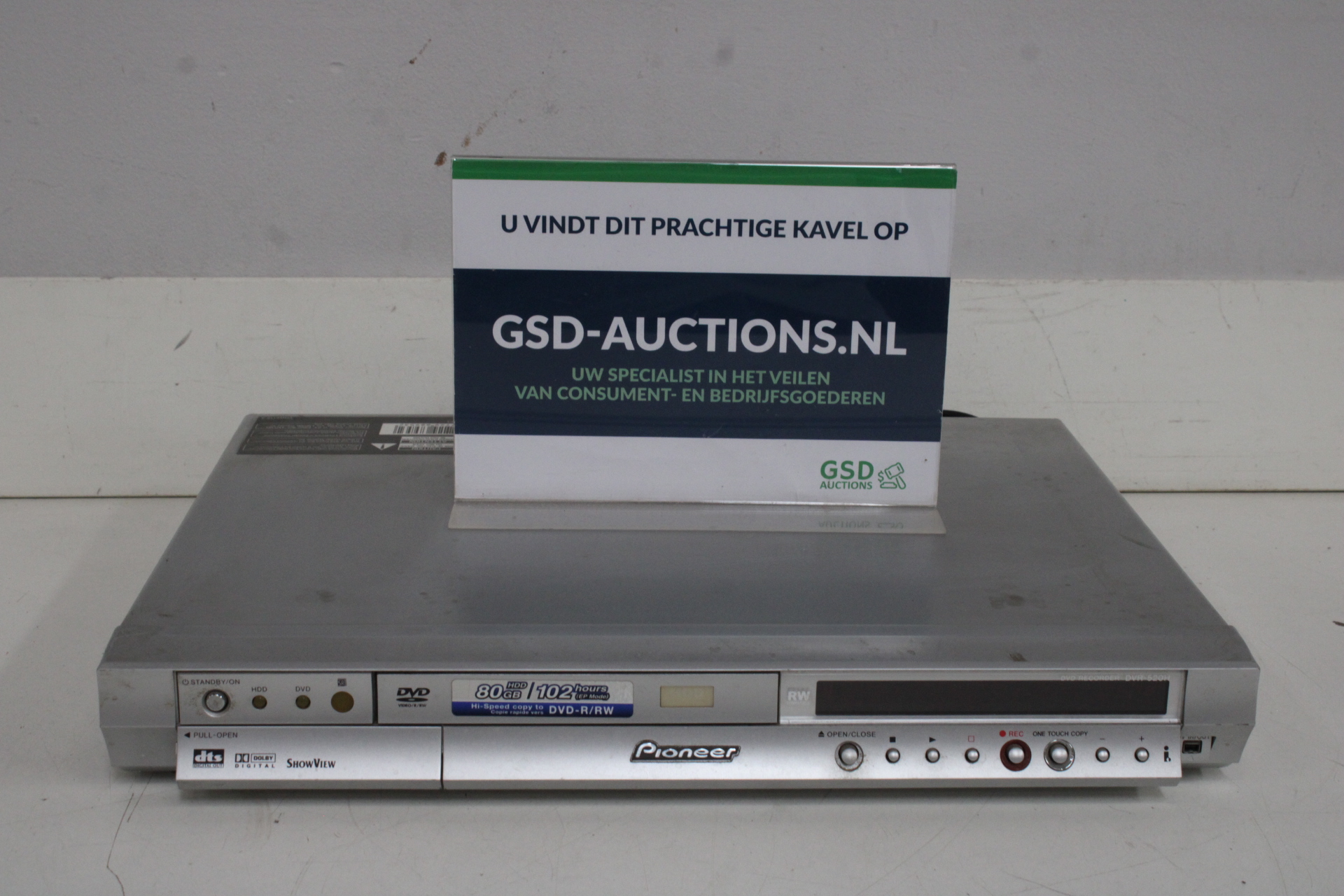 Pioneer DVD-recorder DVL-500V met harde schijf'' – kavel bij GSD Auctions, Zoeterwoude