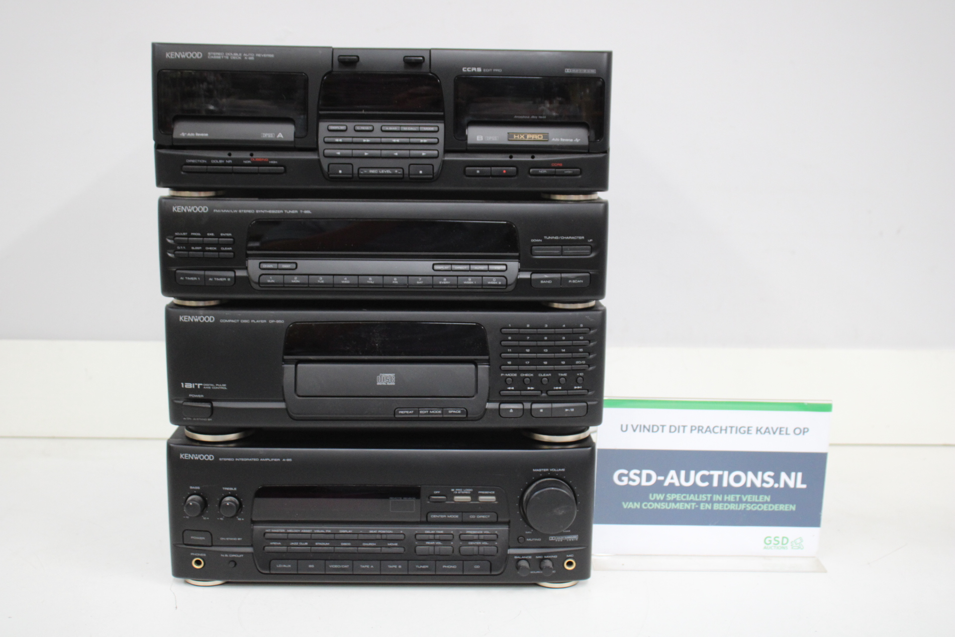 Kenwood stereoset - cassette, tuner, CD speler, versterker – foto 2 – kavel bij GSD Auctions, Zoeterwoude