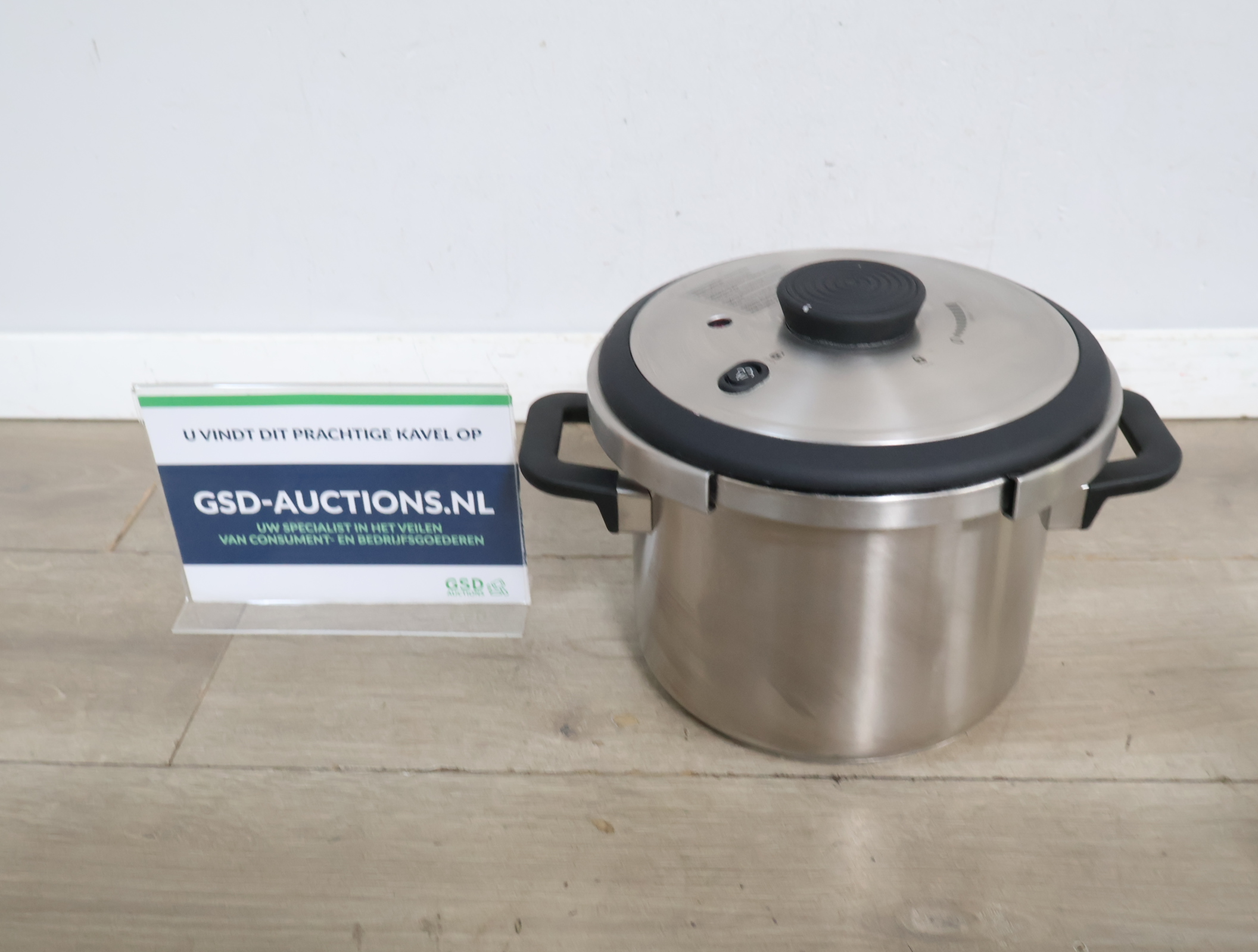 RVS snelkookpan met deksel – foto 2 – kavel bij GSD Auctions, Zoeterwoude