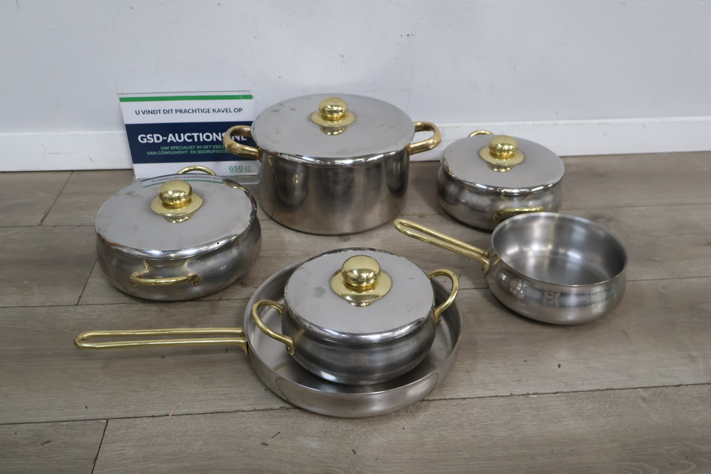Pannenset – kavel bij GSD Auctions, Zoeterwoude